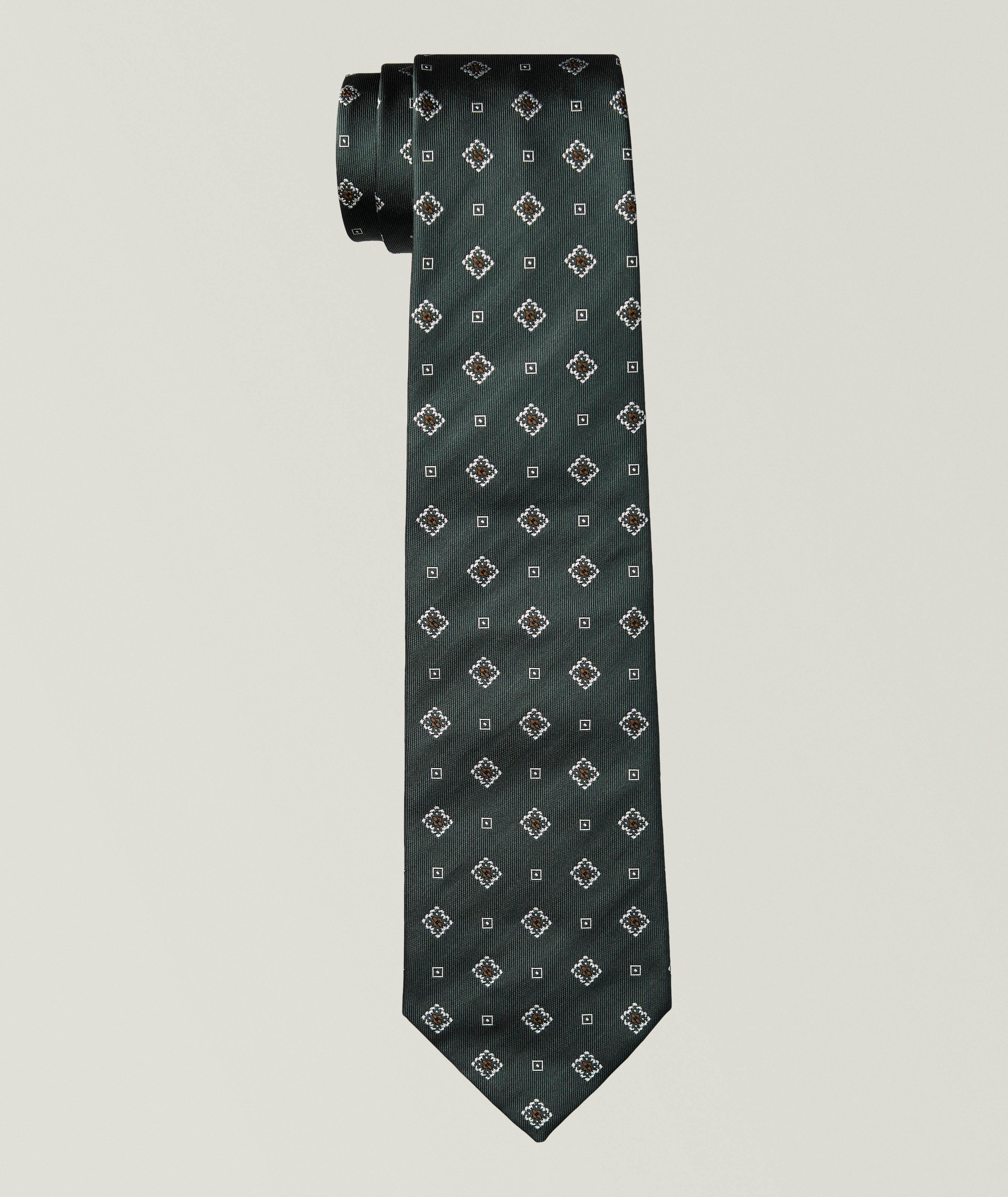 Brioni Medallion Silk Tie