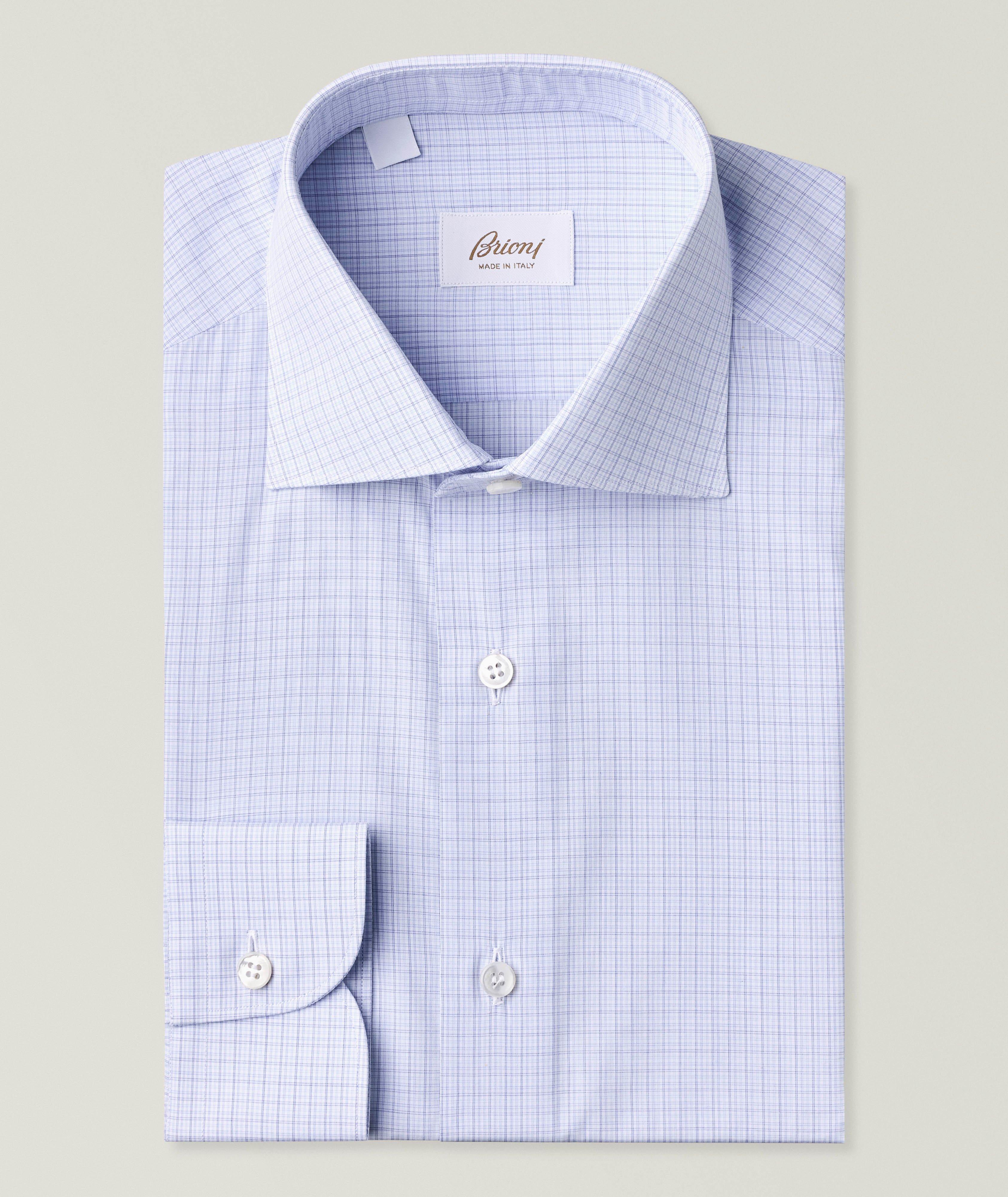 BRIONI BLUE CHECK SHRT image 0