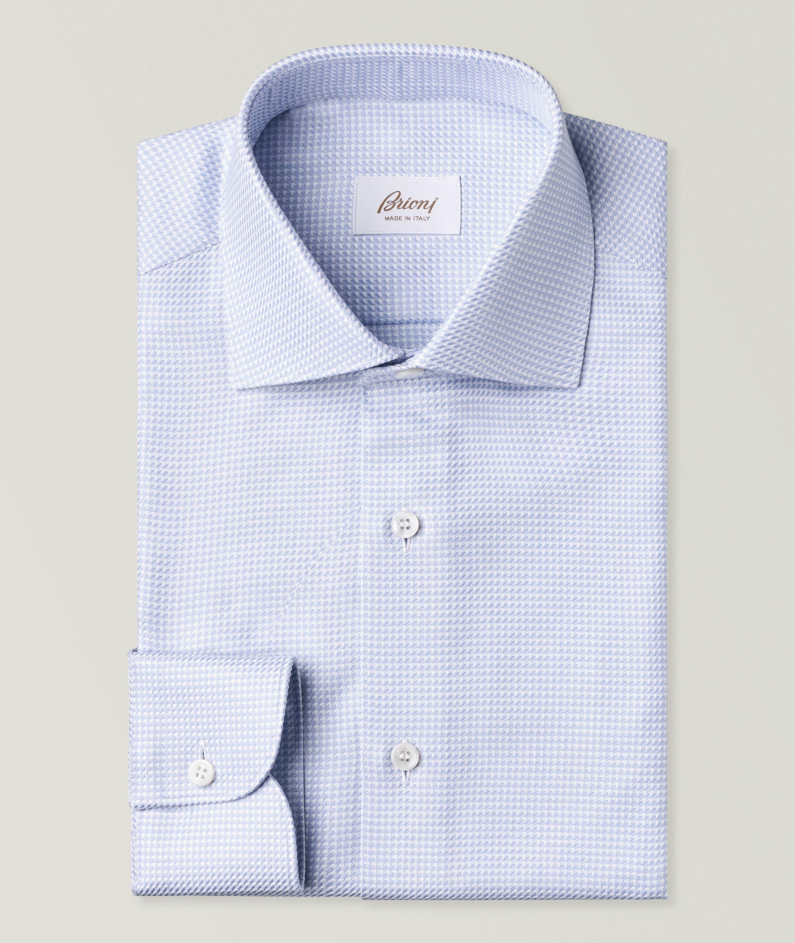 William Houndstooth Cotton Dress Shirt  image 0