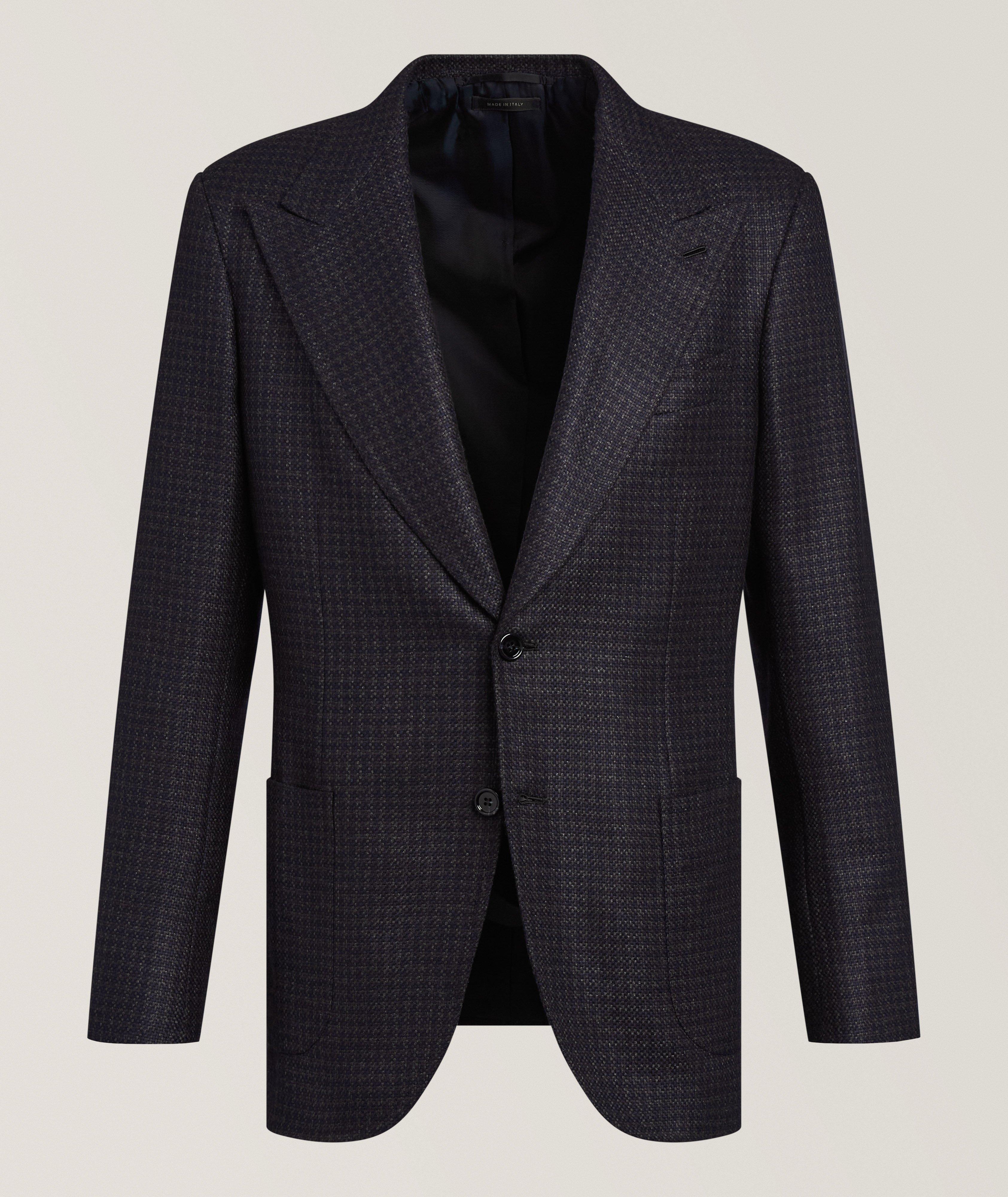Brioni Amalfi Houndstooth Deconstructed Sport Jacket
