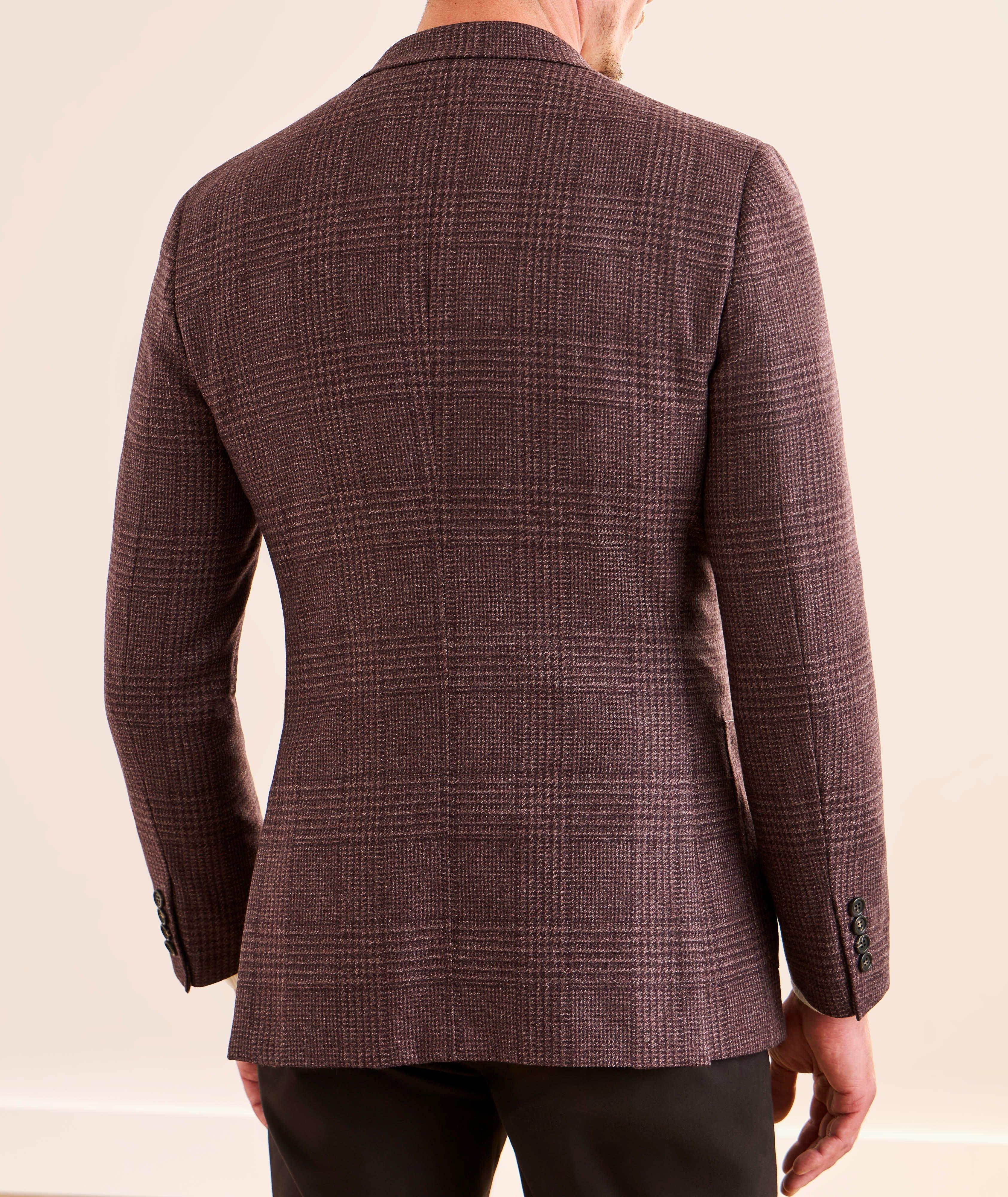 Amalfi Checked Wool-Silk Sport Jacket image 2