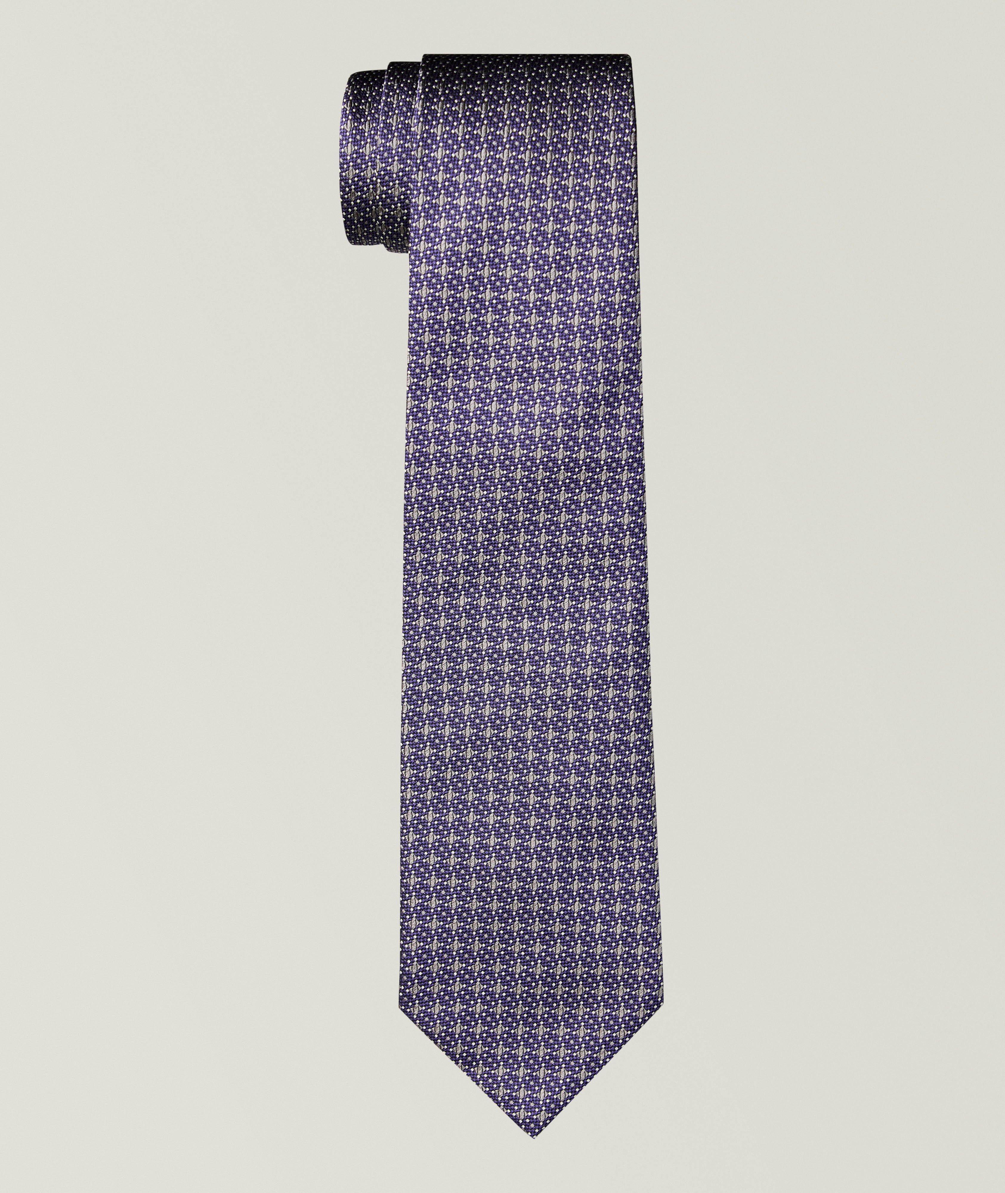 Brioni Micro-Neat Silk Tie