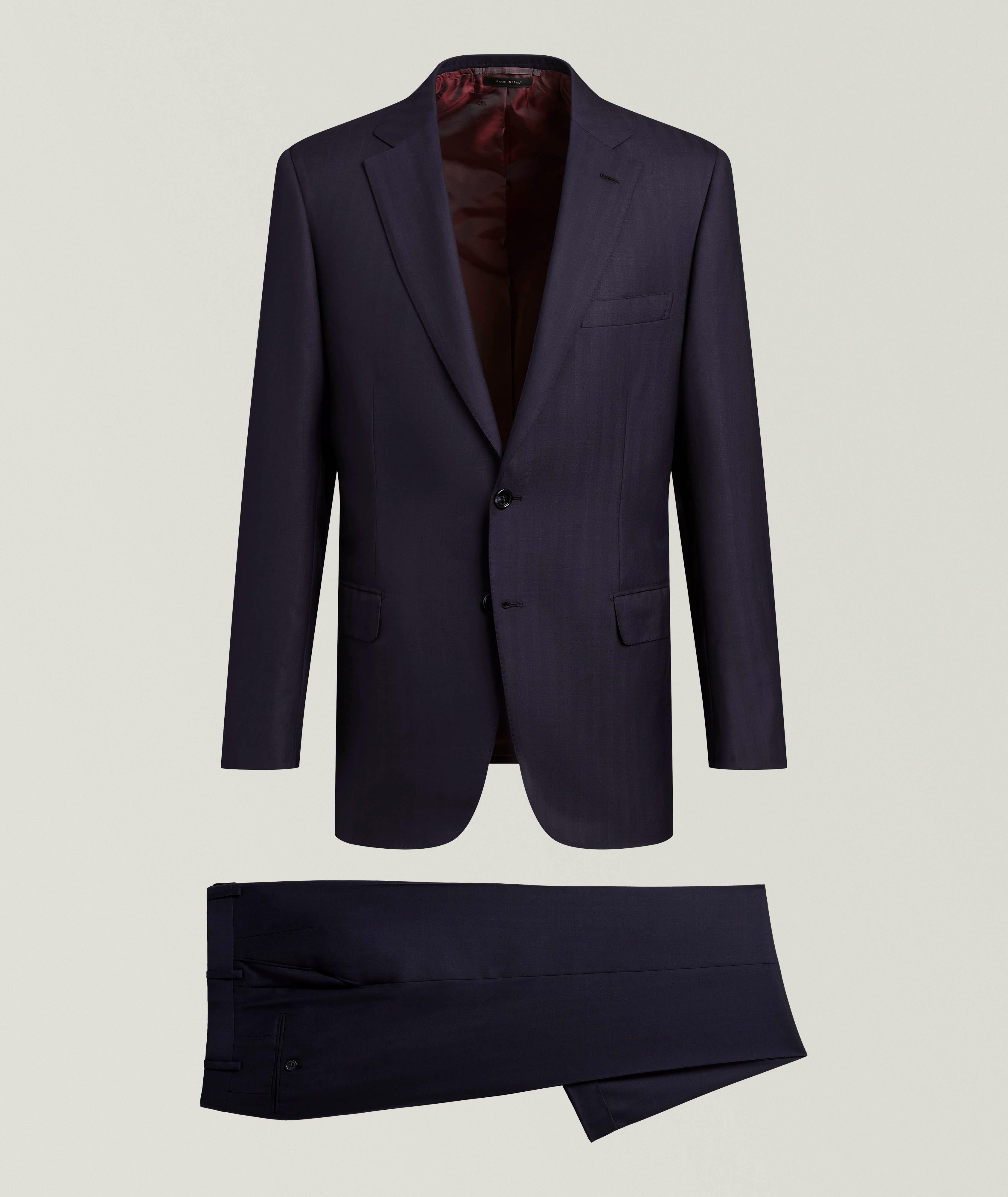 Brioni Brunico Herringbone Wool-Silk Suit