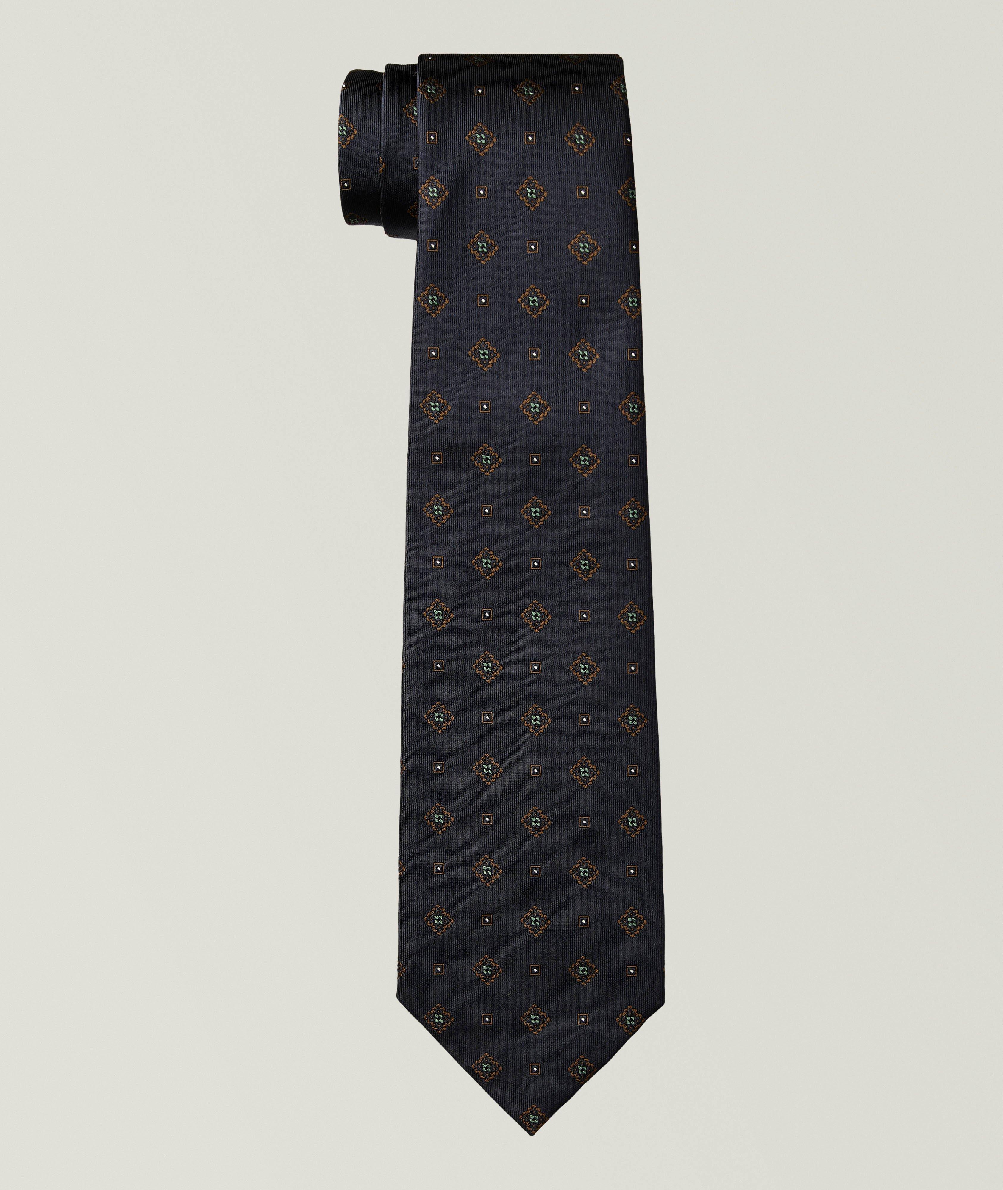 Brioni Medallion Silk Tie