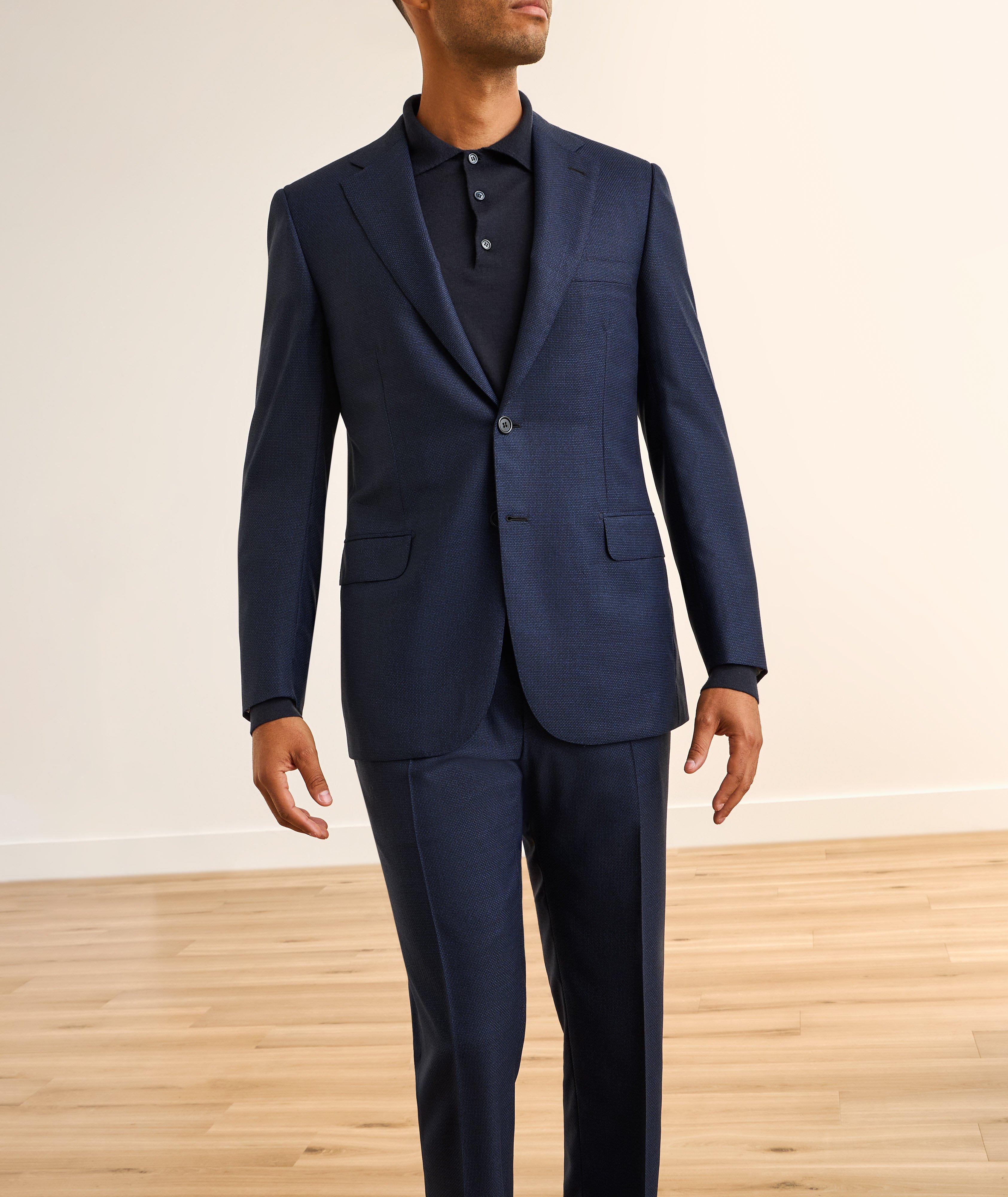 Brunico Micro-Print Wool Suit image 1