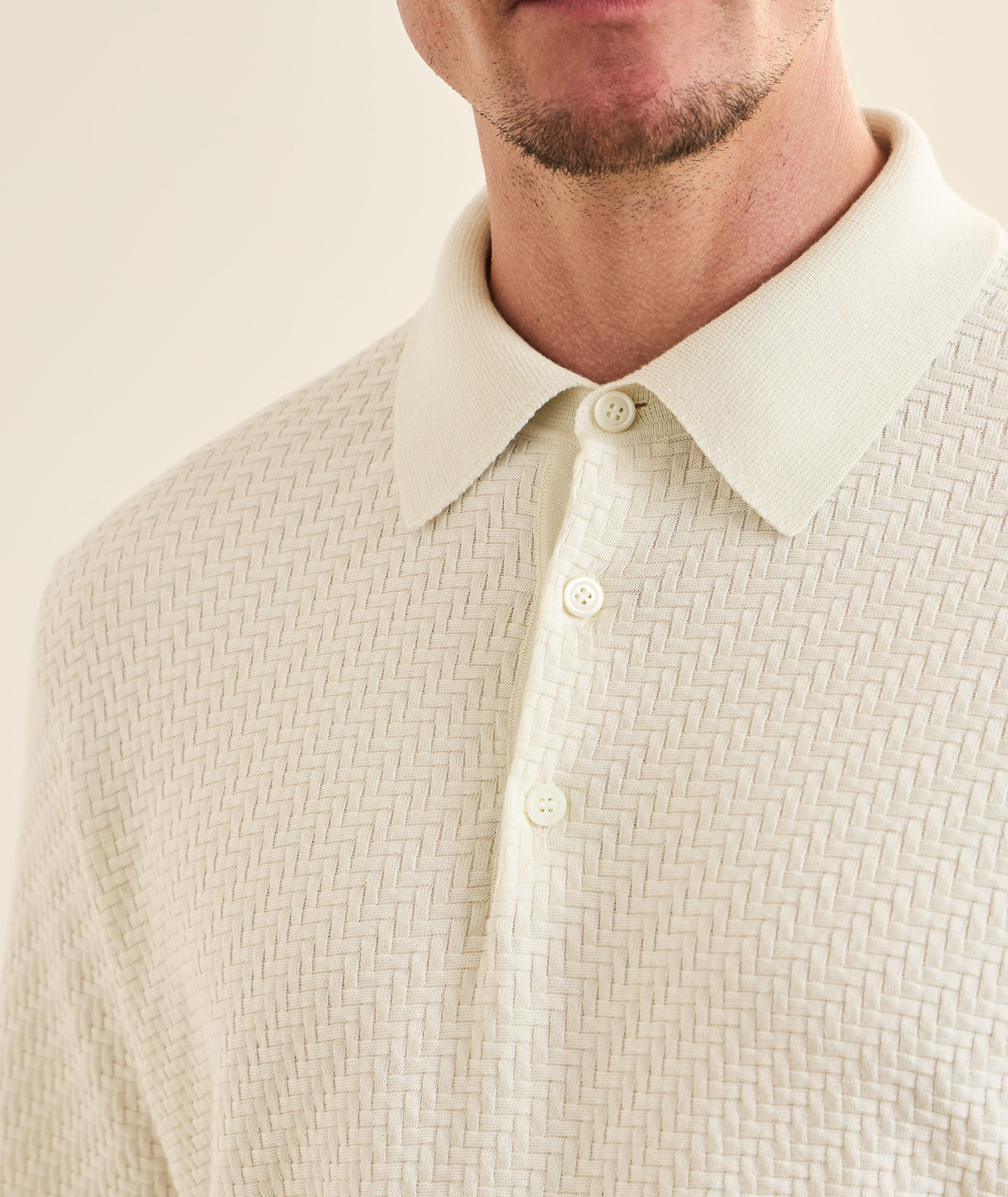 Trama Weave Polo Sweater image 3