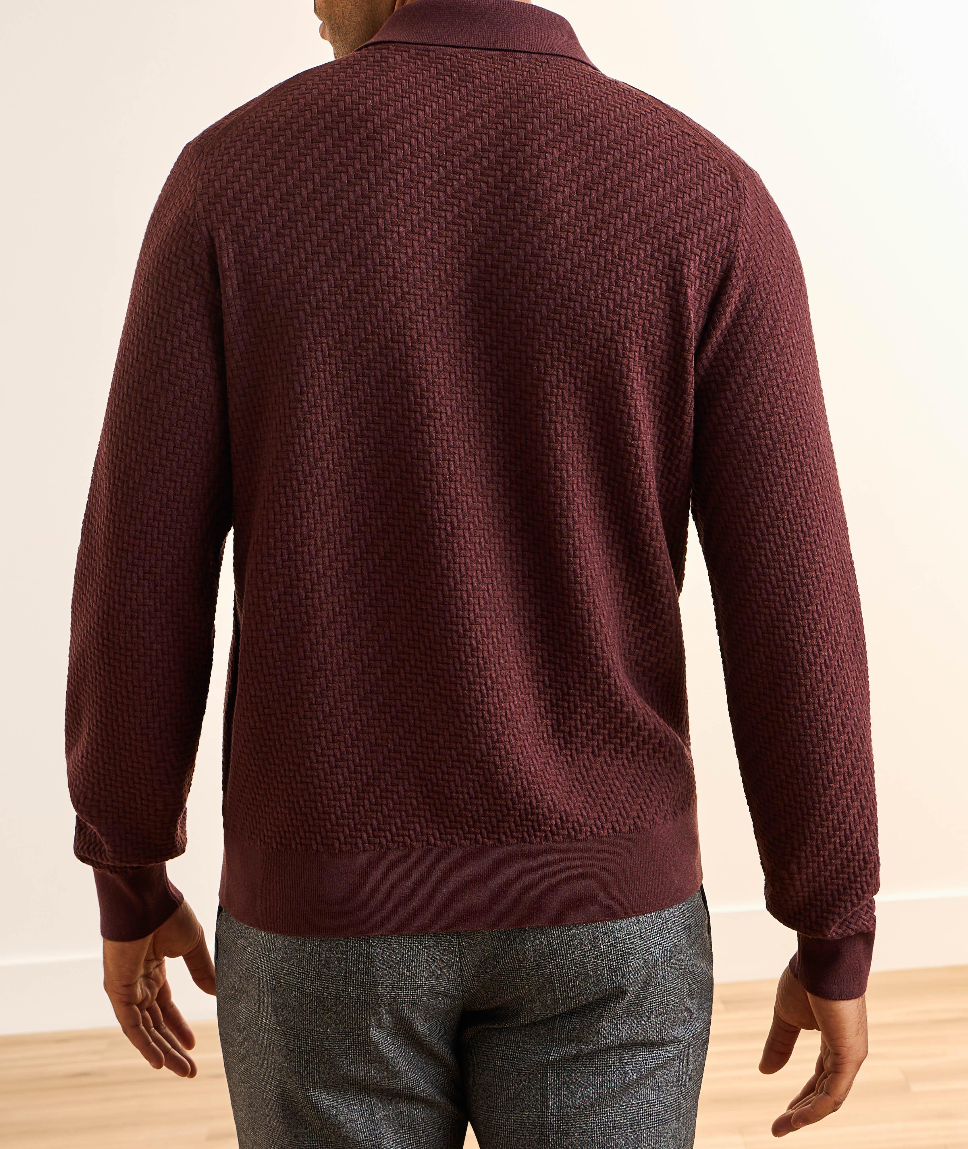 Trama Weave Polo Sweater image 2