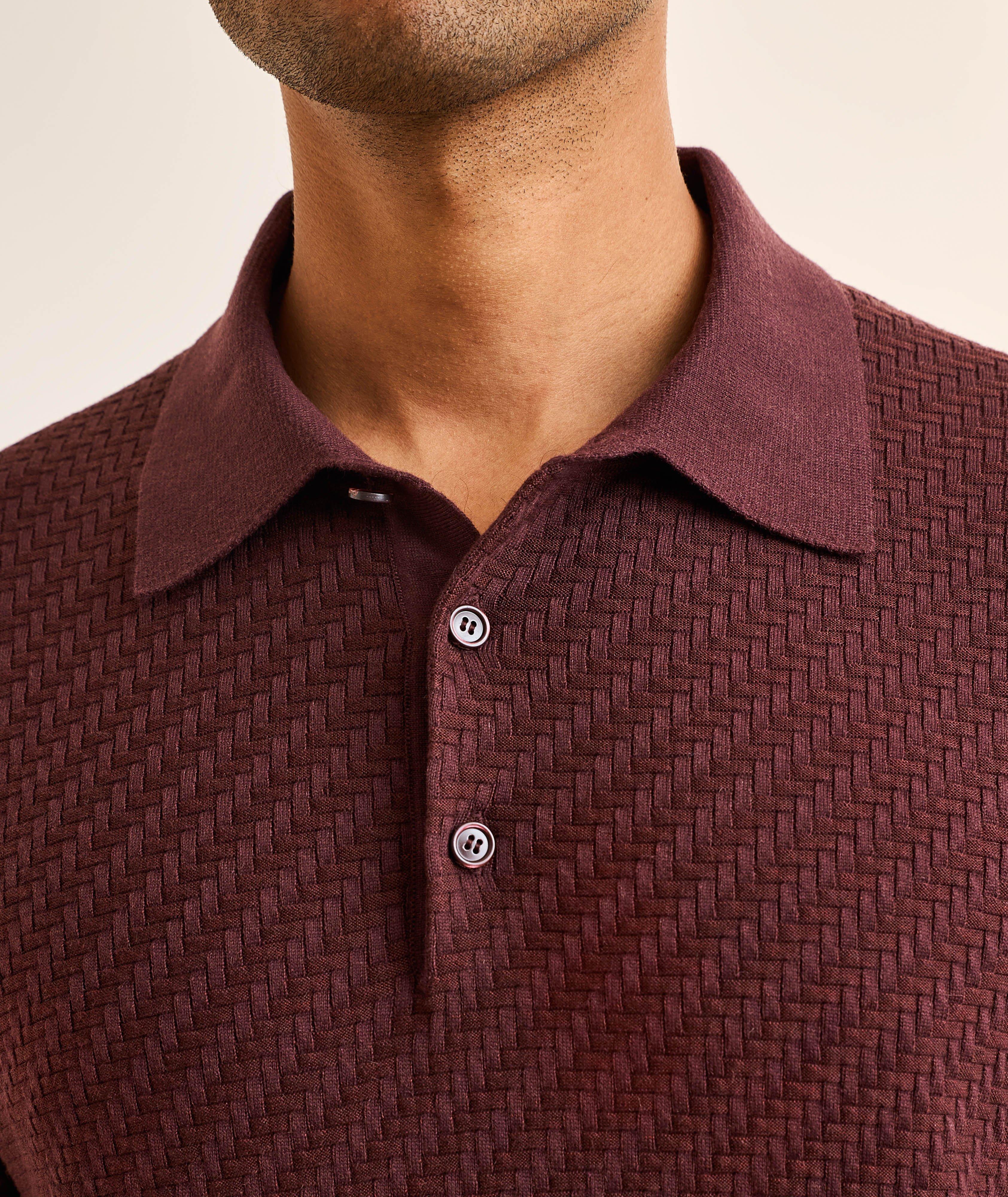 Trama Weave Polo Sweater image 3