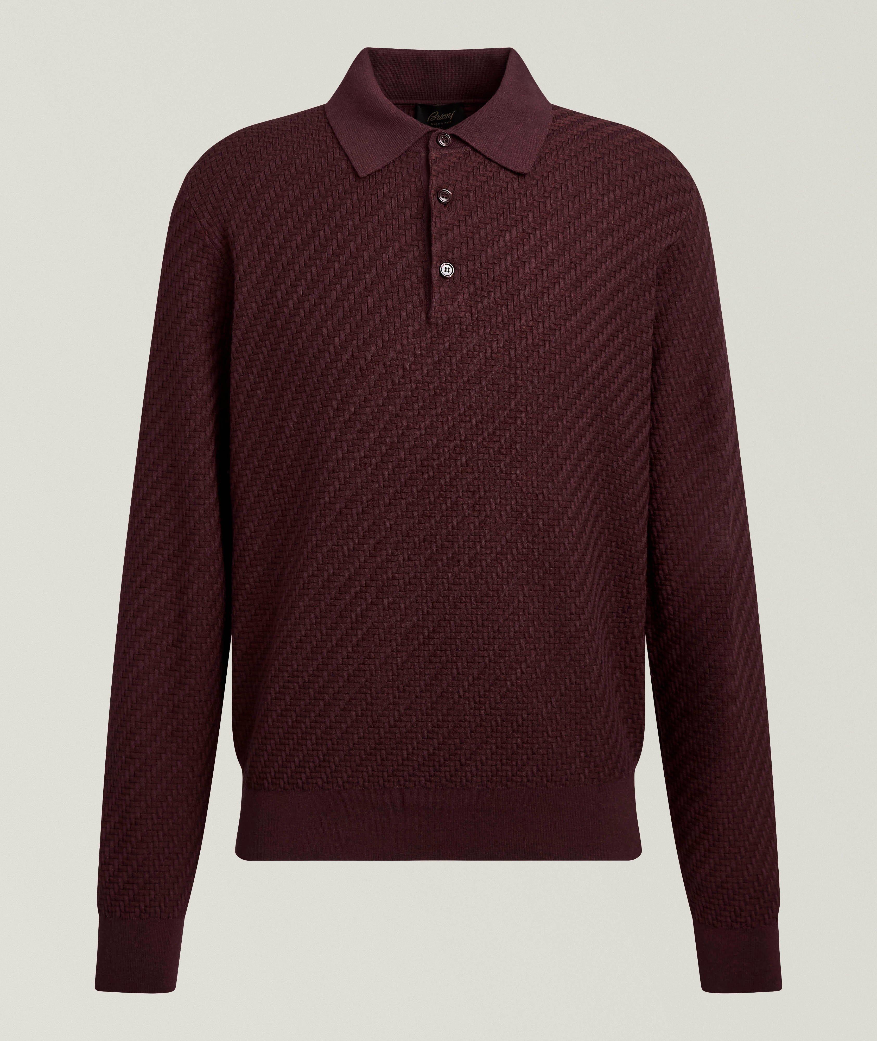 Trama Weave Polo Sweater image 0