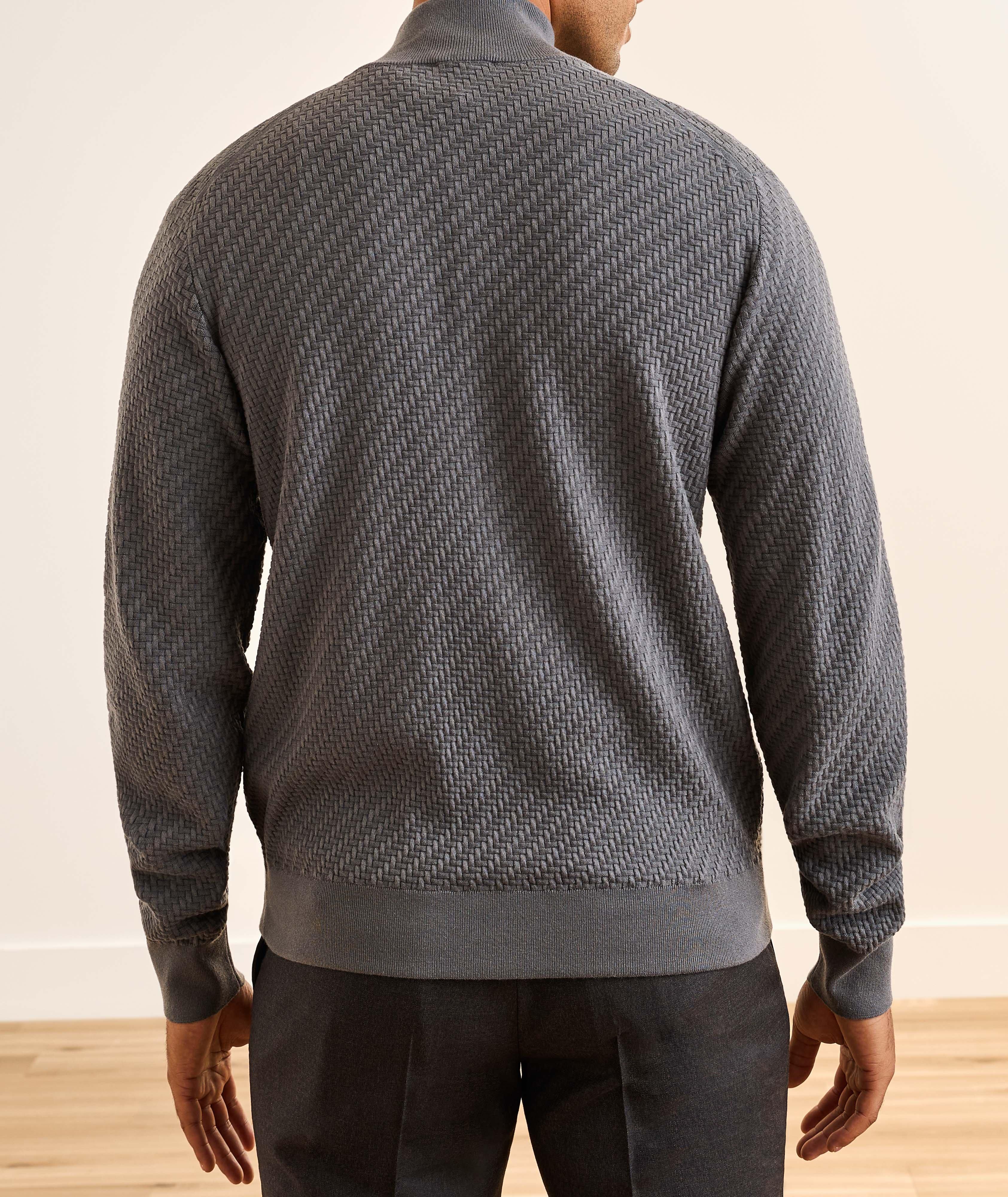 Trama Weave Full-Zip Cardigan image 2