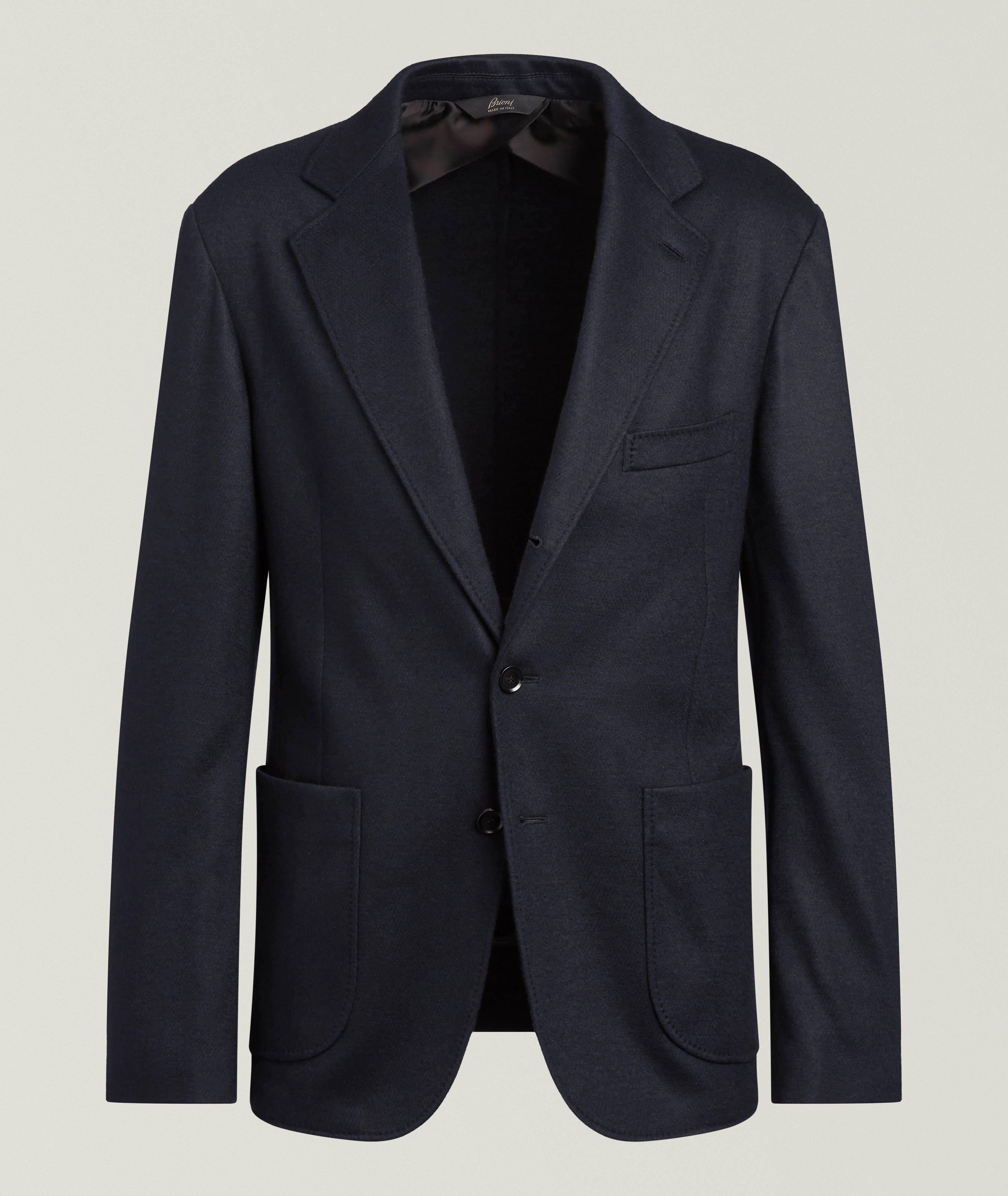 Brioni Cashmere-Silk Jersey Sport Jacket