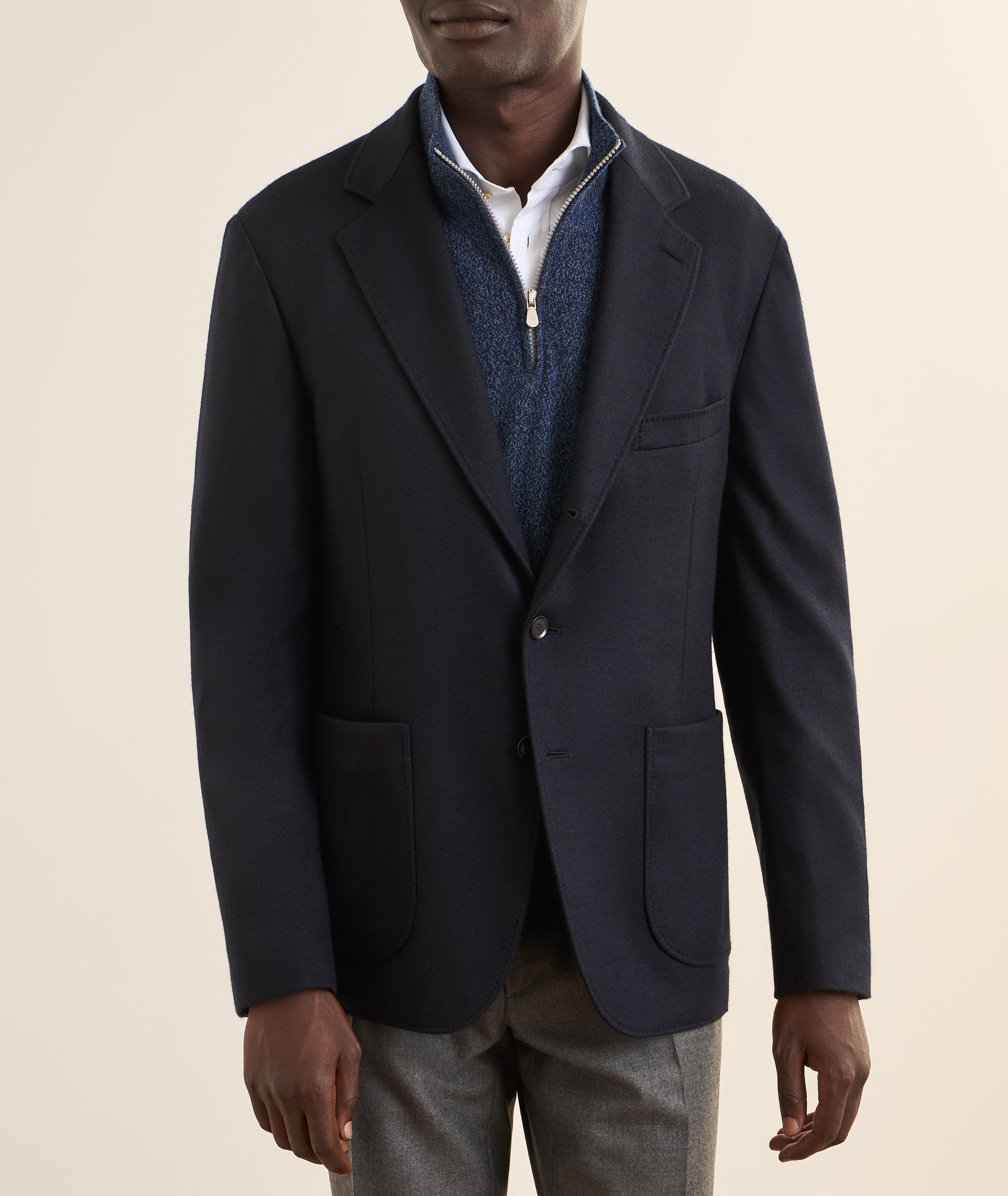 Cashmere-Silk Jersey Sport Jacket image 1