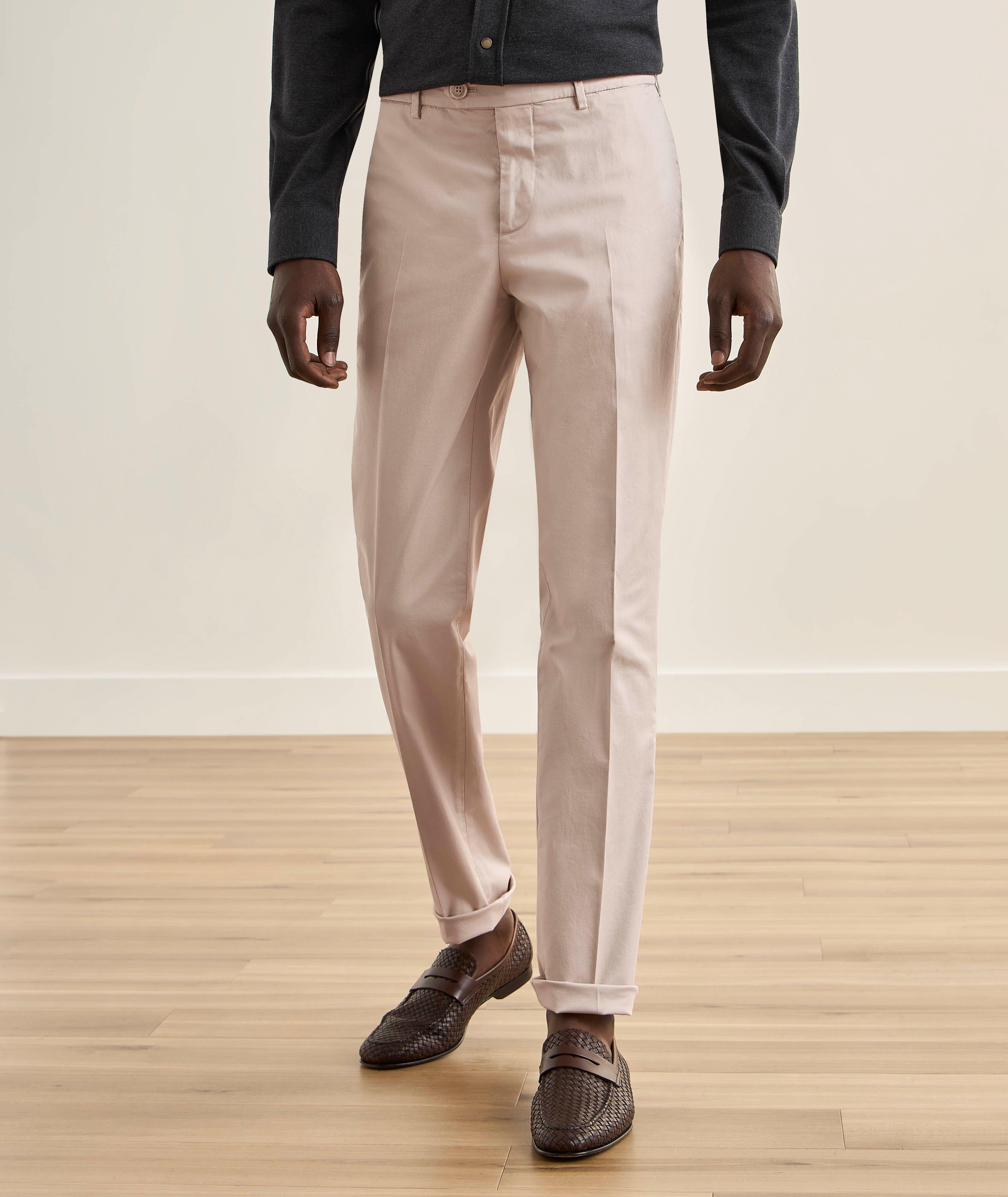 Italian-Fit Stretch-Cotton Chino Pants image 1