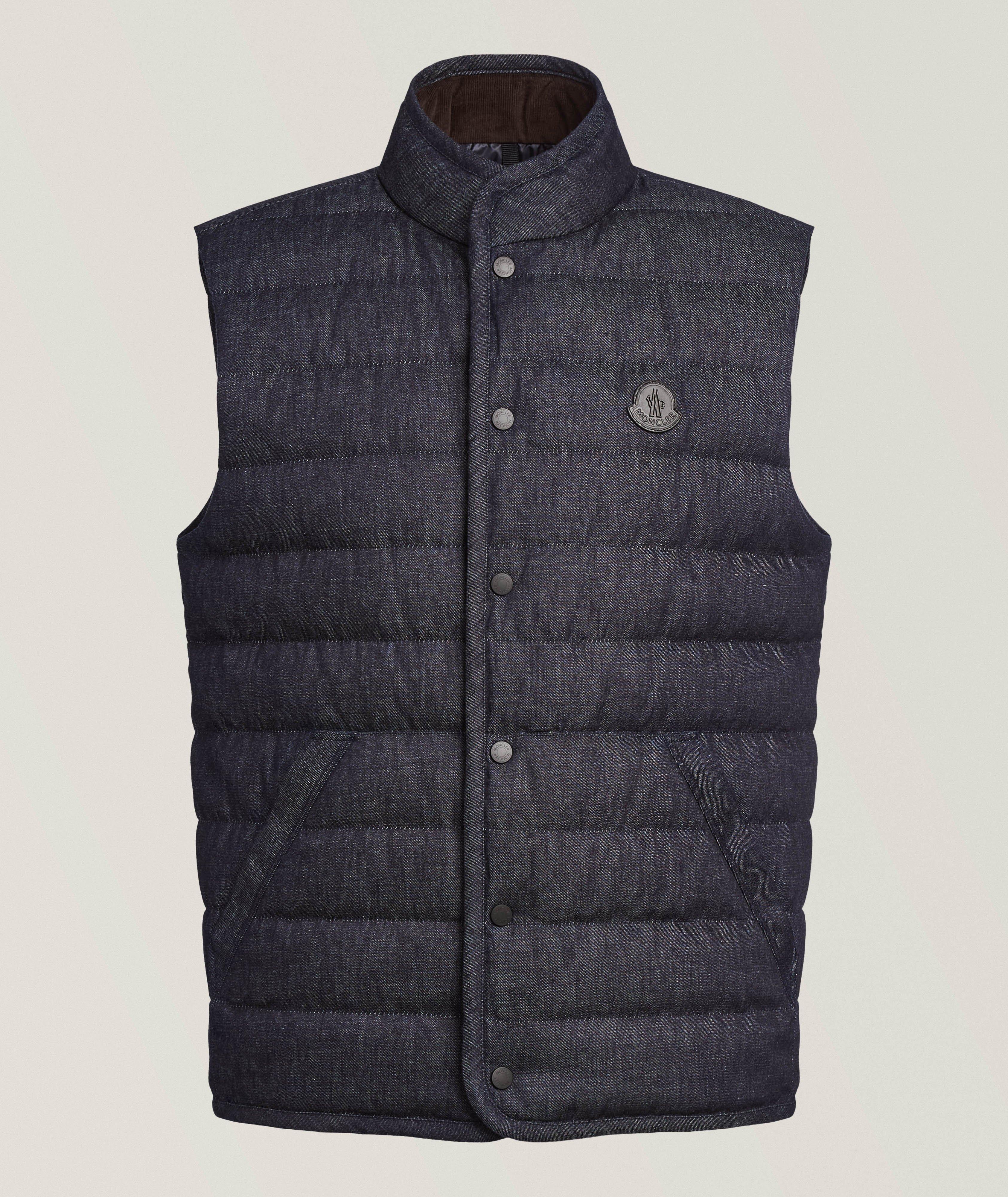 Moncler Liorane Denim Down Vest