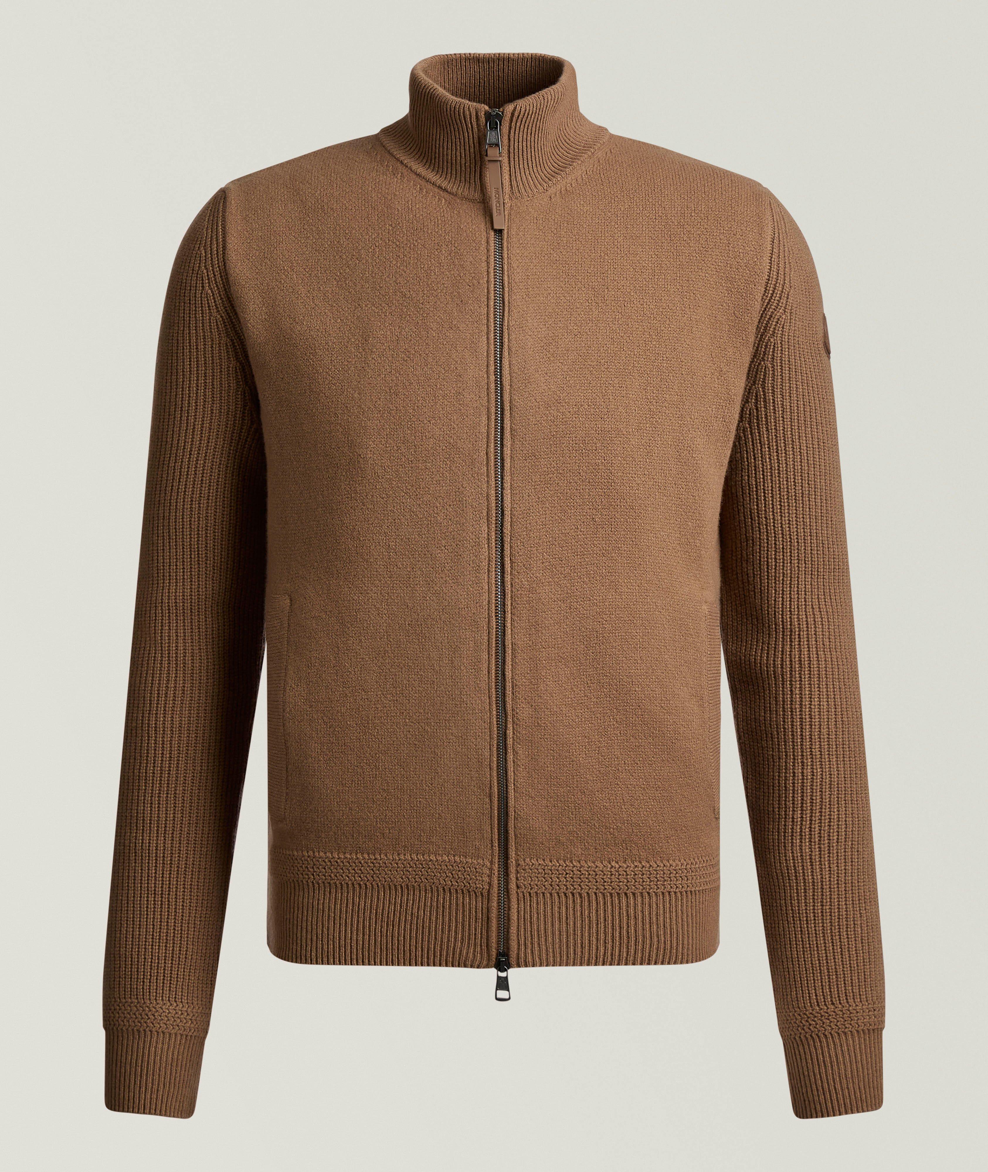 Moncler Cardigan zippé cachemire-laine