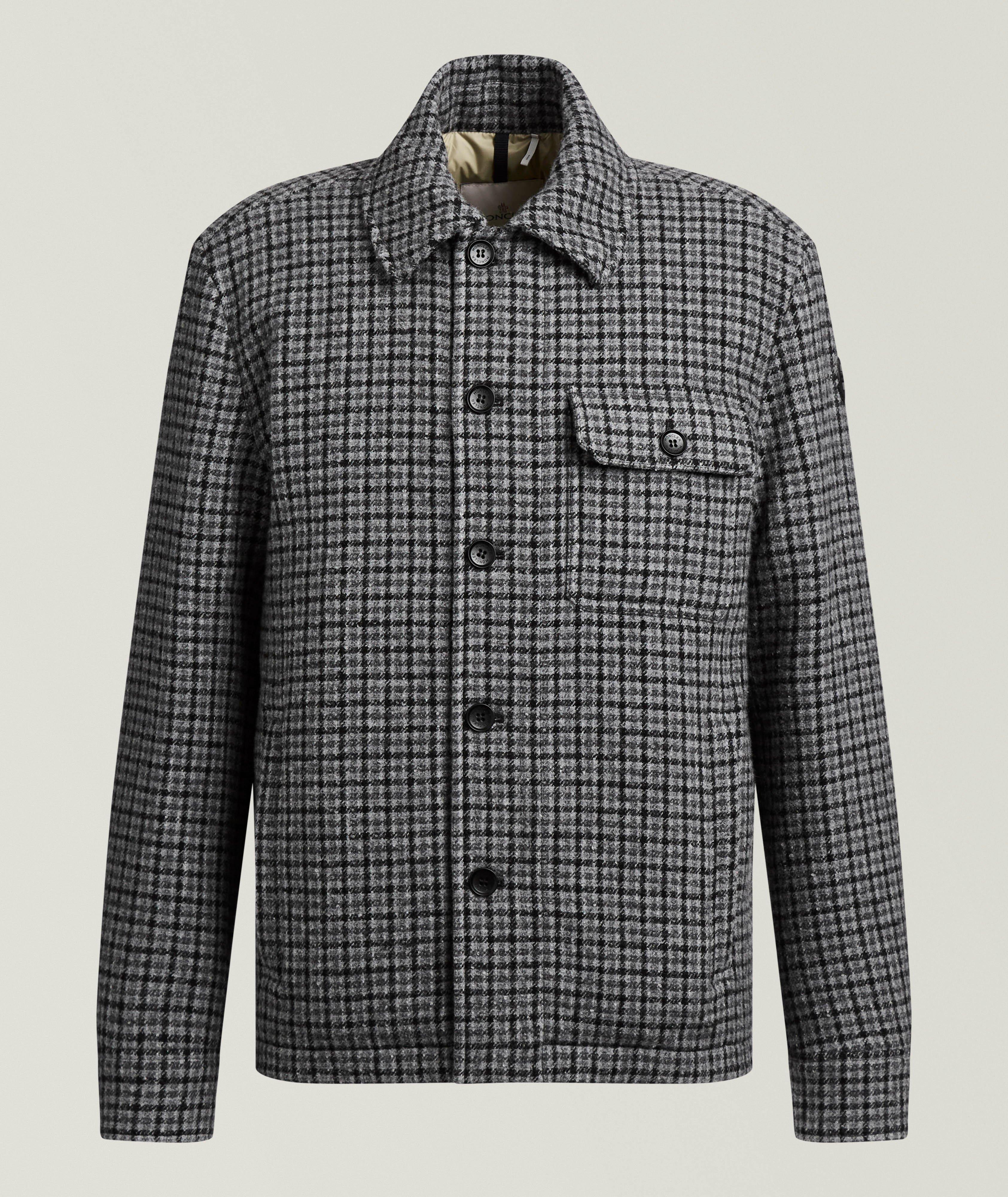 Moncler Norfol Wool-Blend Down Overshirt
