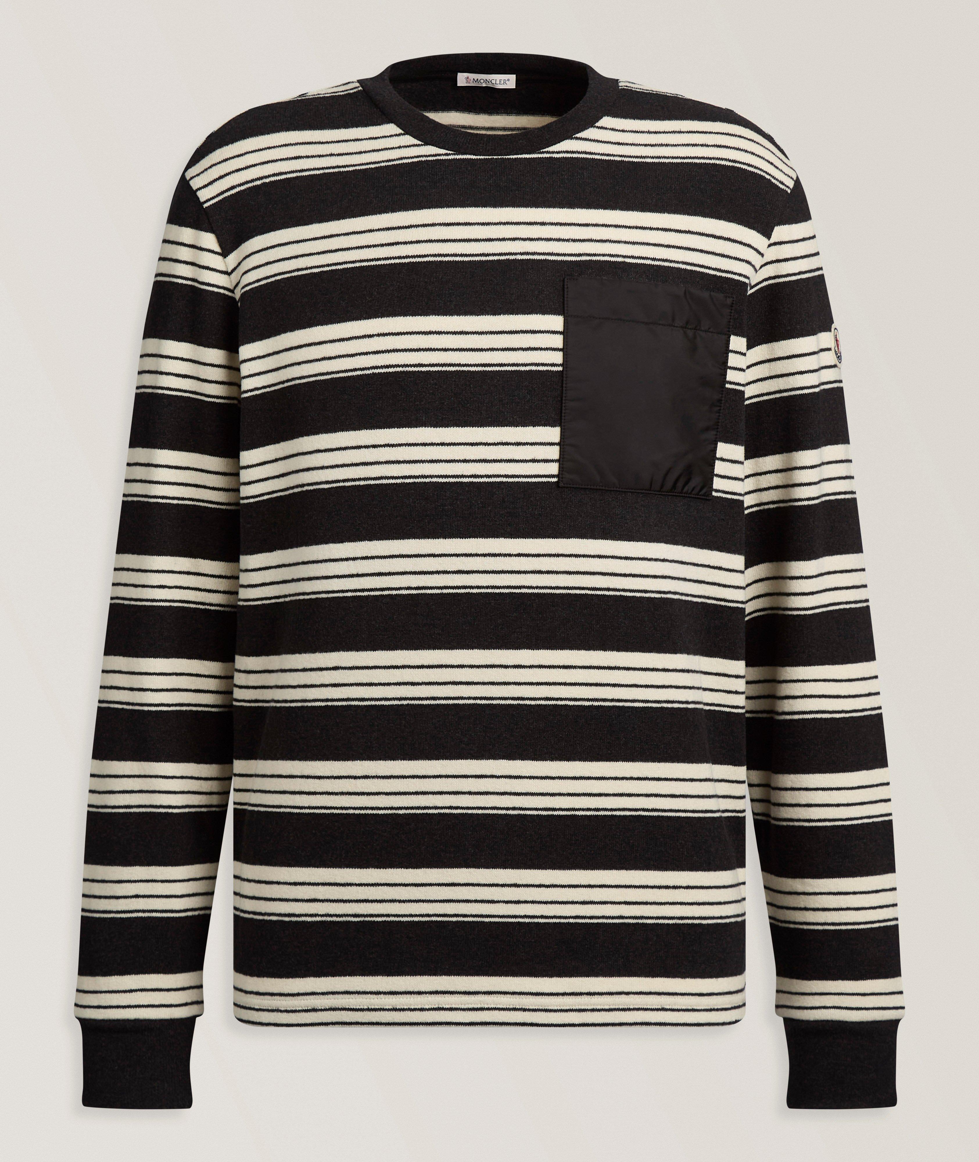 Moncler Striped Pocket Sweater