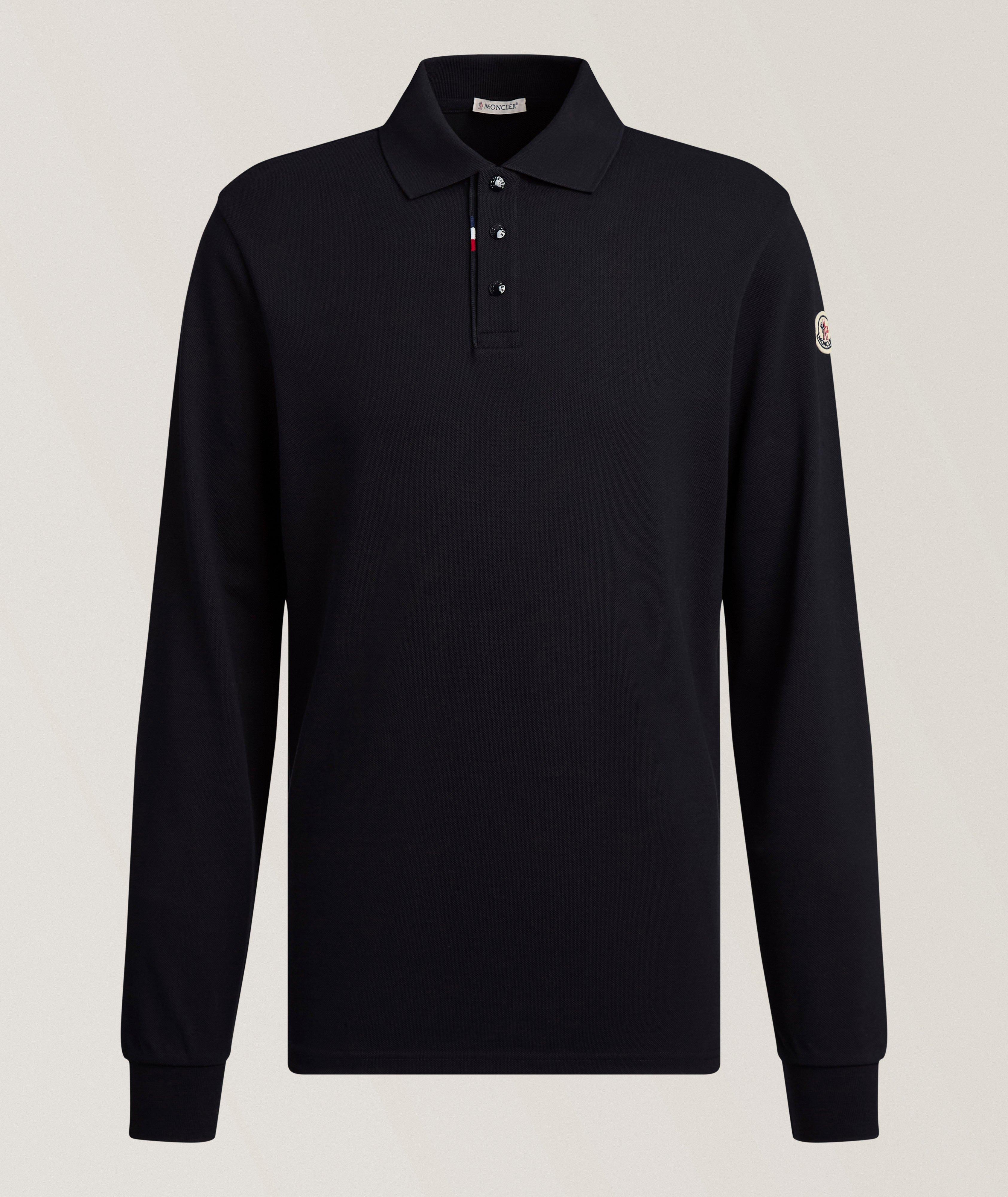 Moncler MNCLR LS NVY SML RWB TRIM POLO