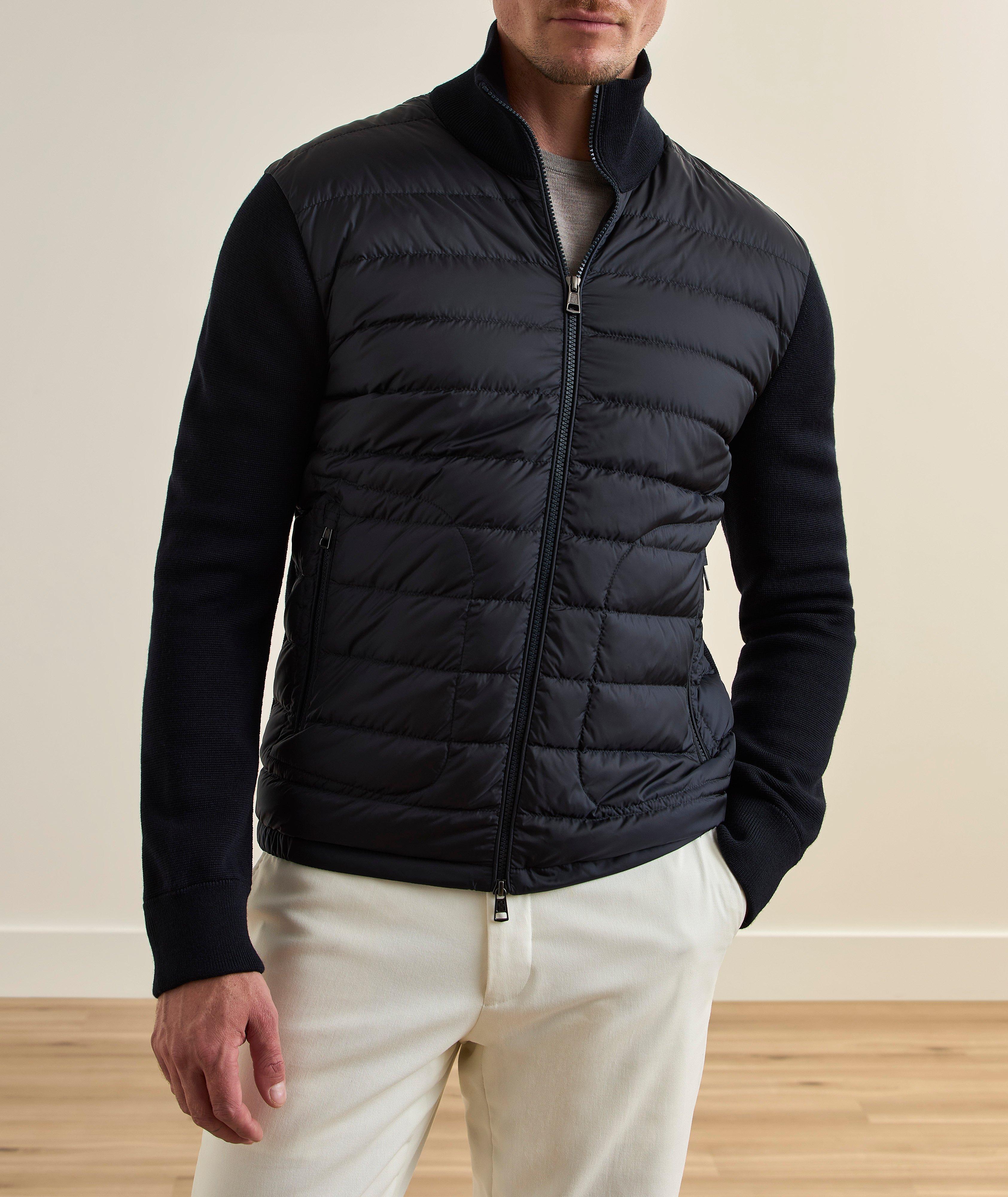 Down Wool-Blend Hybrid Sweater image 1