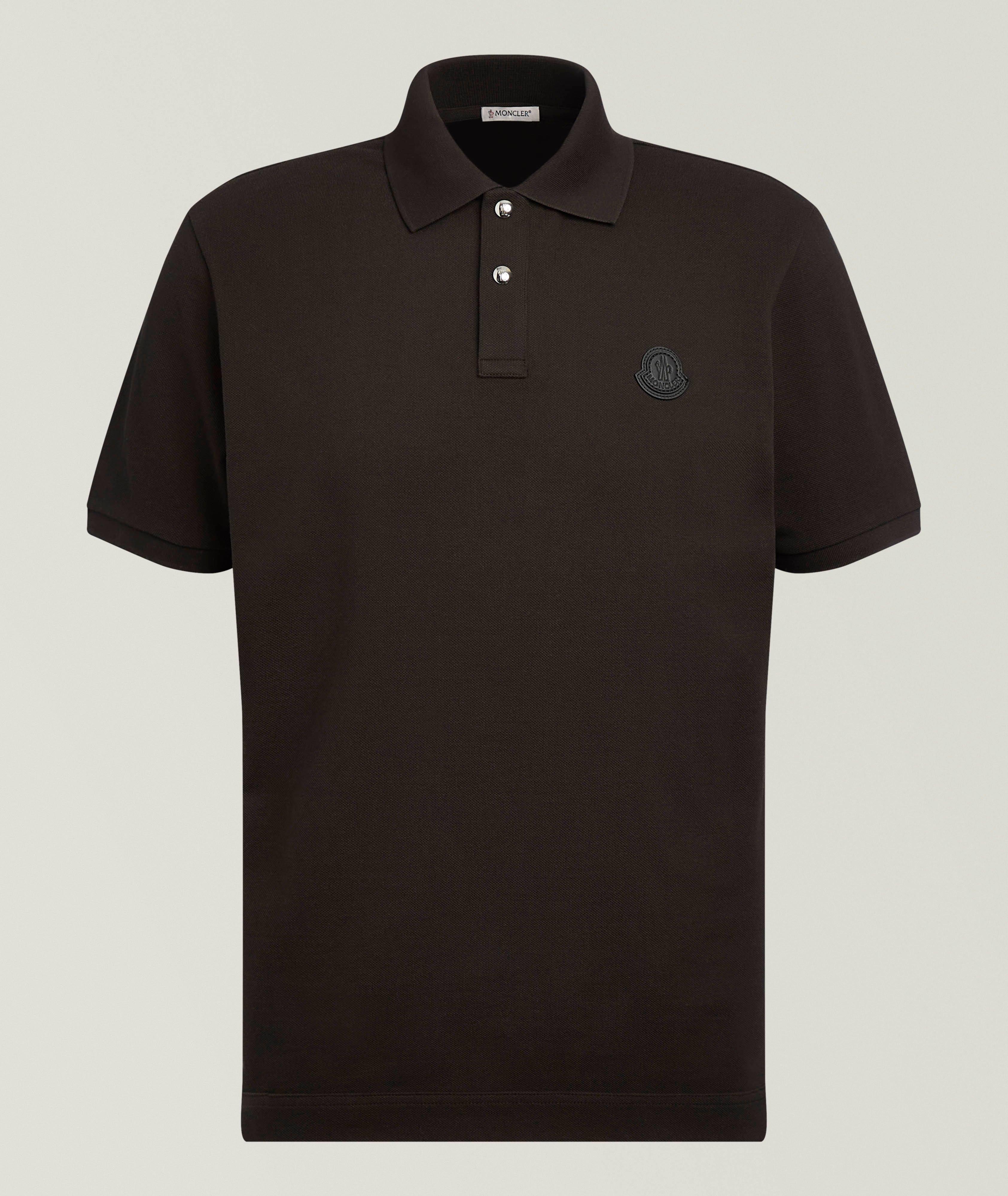 Moncler Logo Patch Cotton Piqué Polo