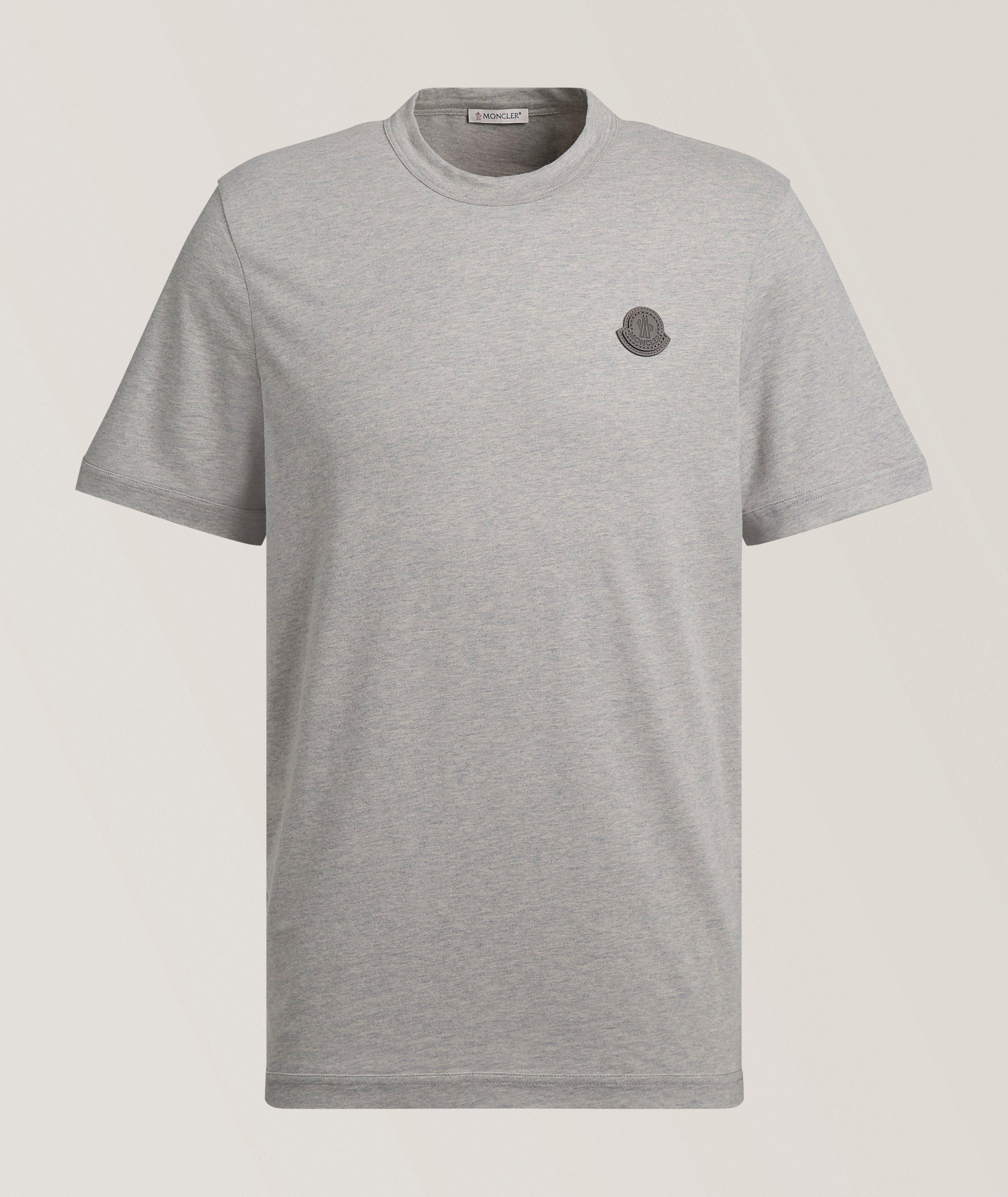 Leather Logo Cotton T-Shirt image 0