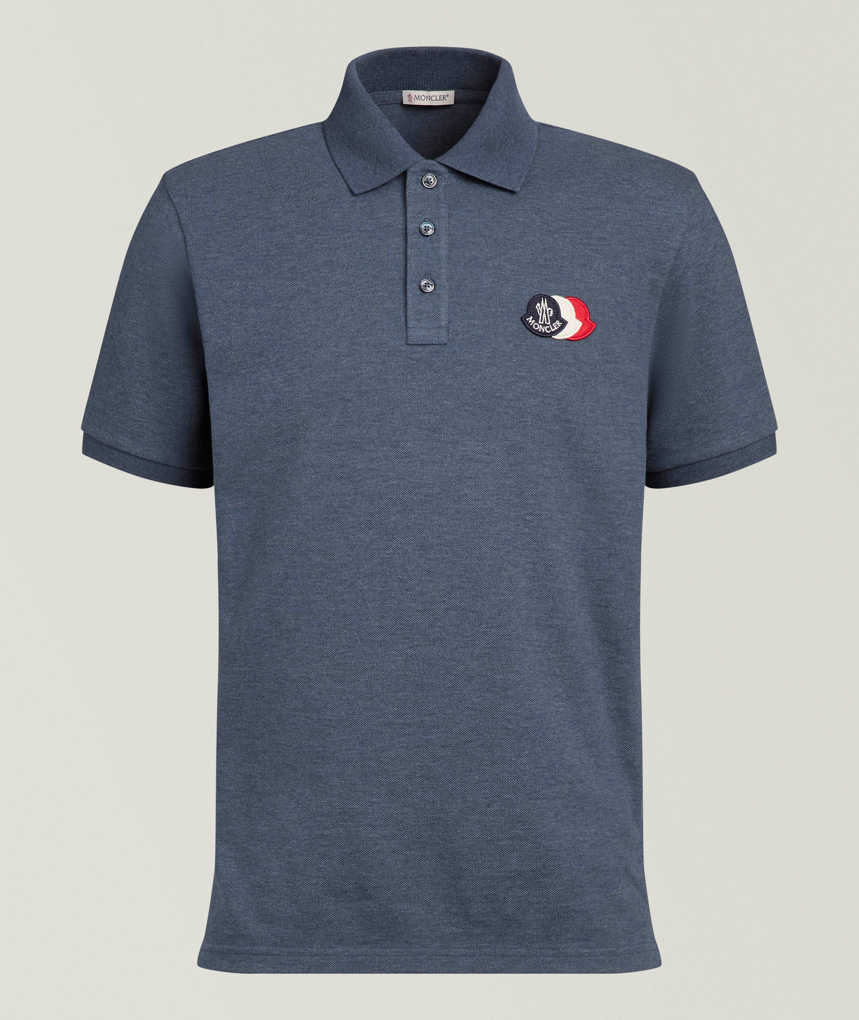 Moncler Polo piqué coton écusson logo