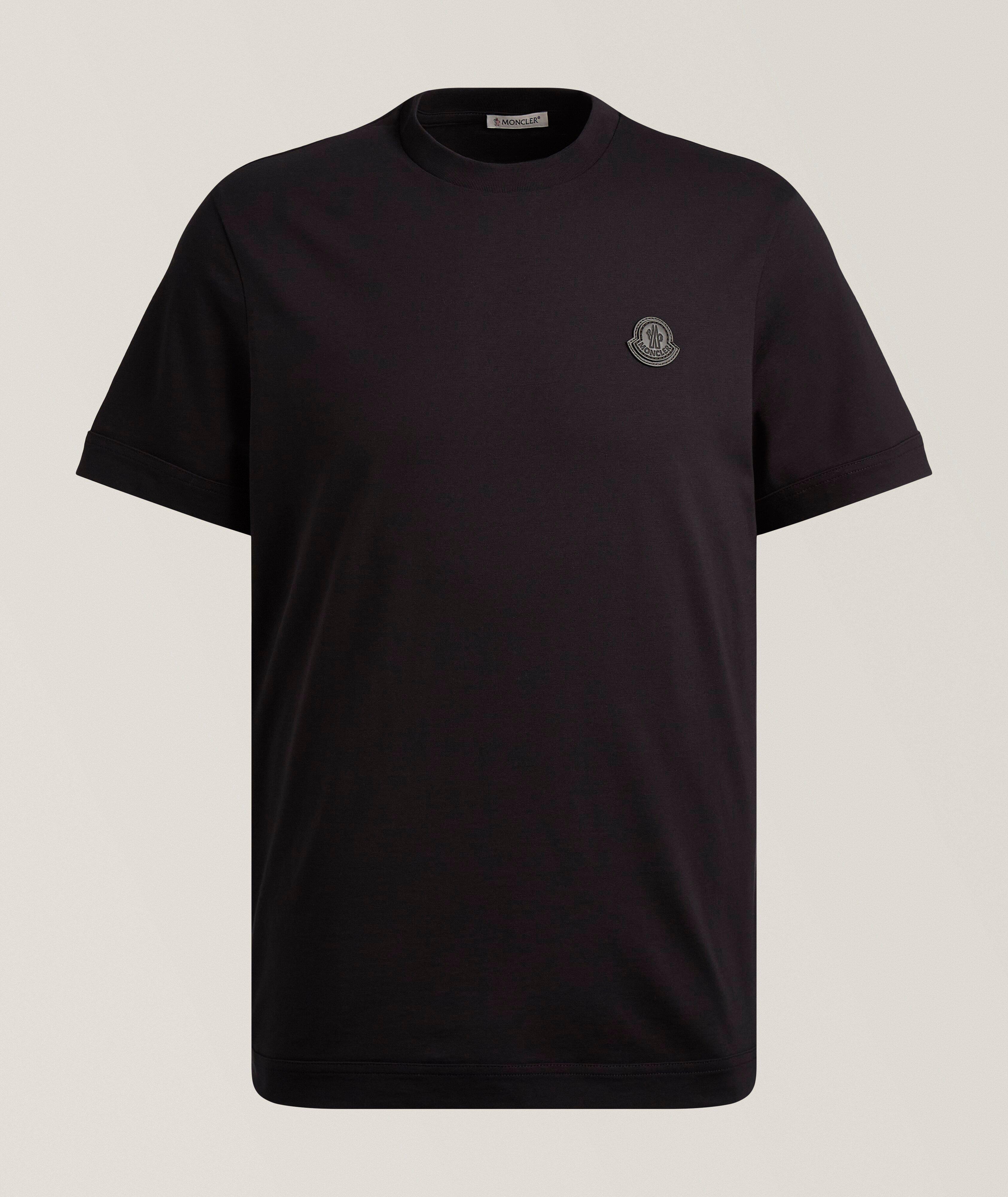 Moncler Logo Neck Cotton T-Shirt | T-Shirts | Harry Rosen