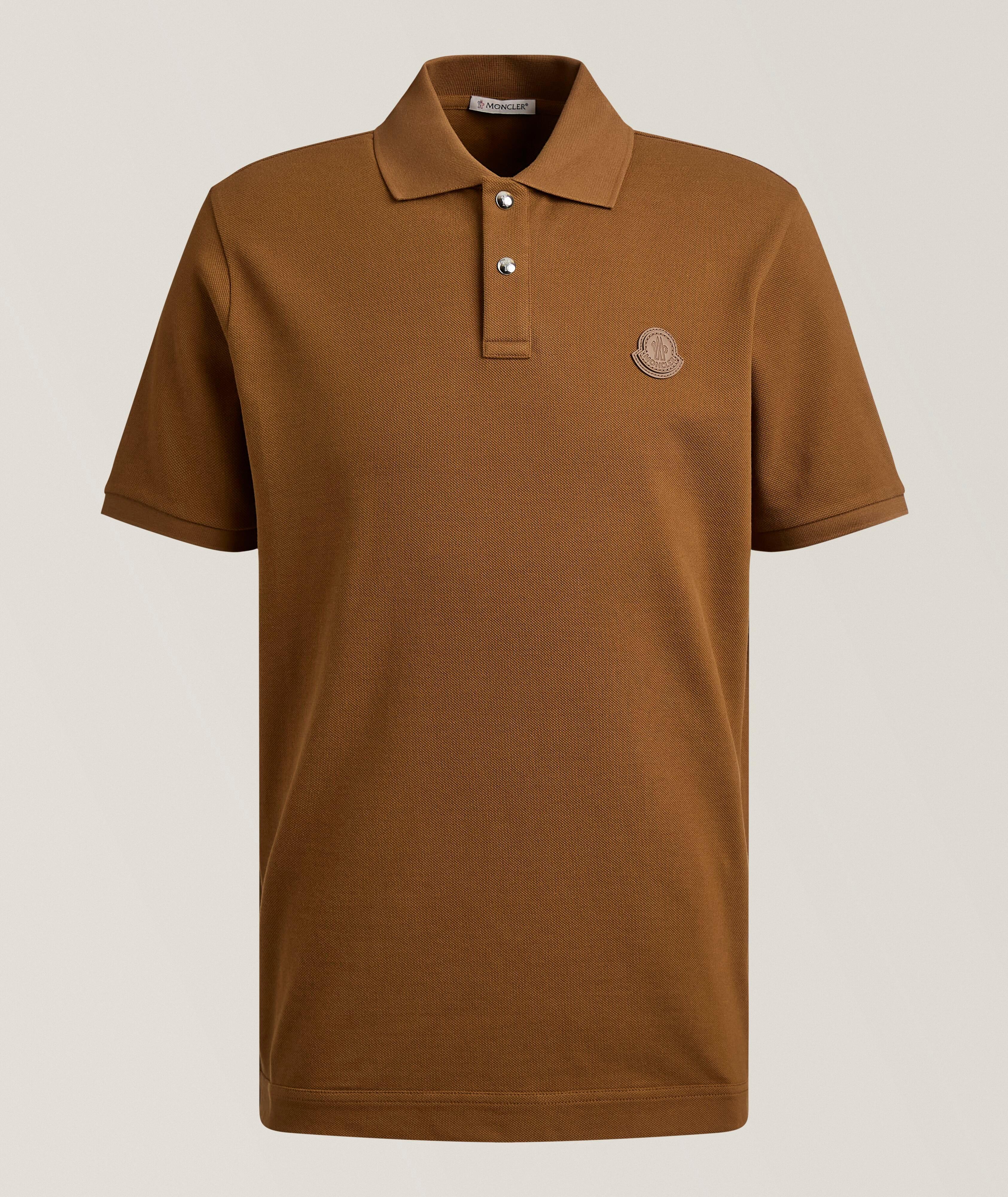 Moncler Logo Patch Cotton Piqué Polo