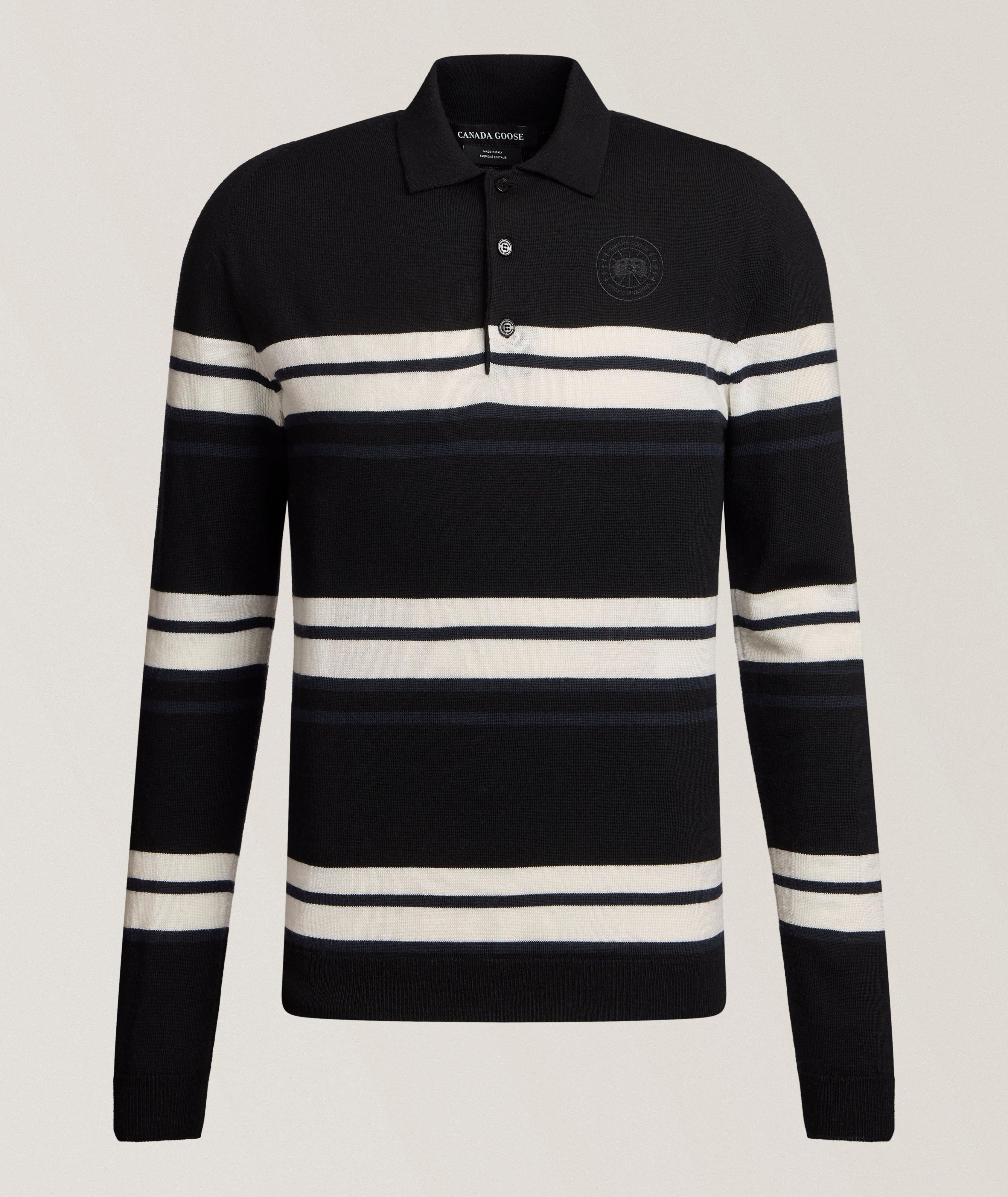 Canada Goose Petitot Striped Knit Polo