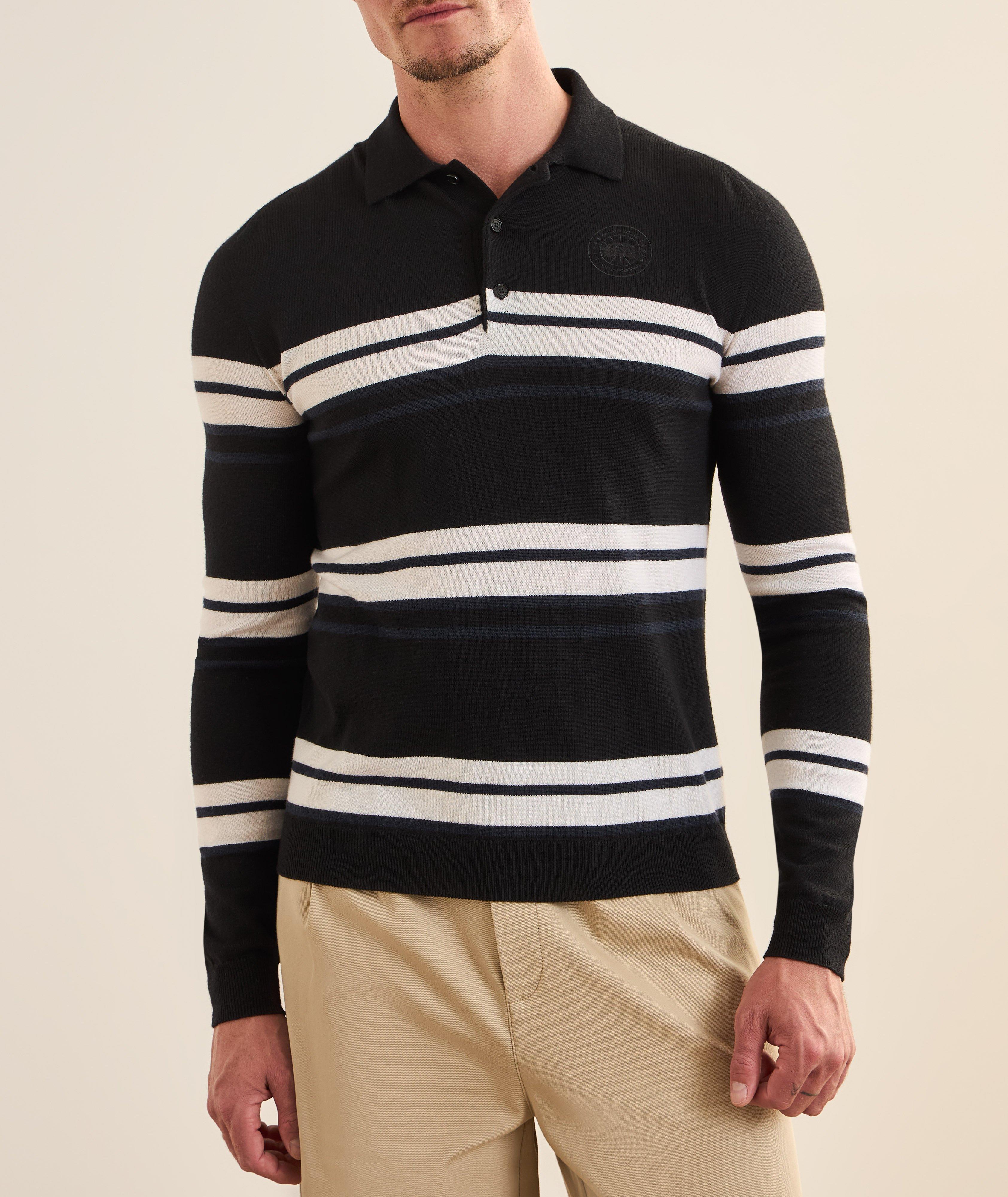 Petitot Striped Knit Polo image 1