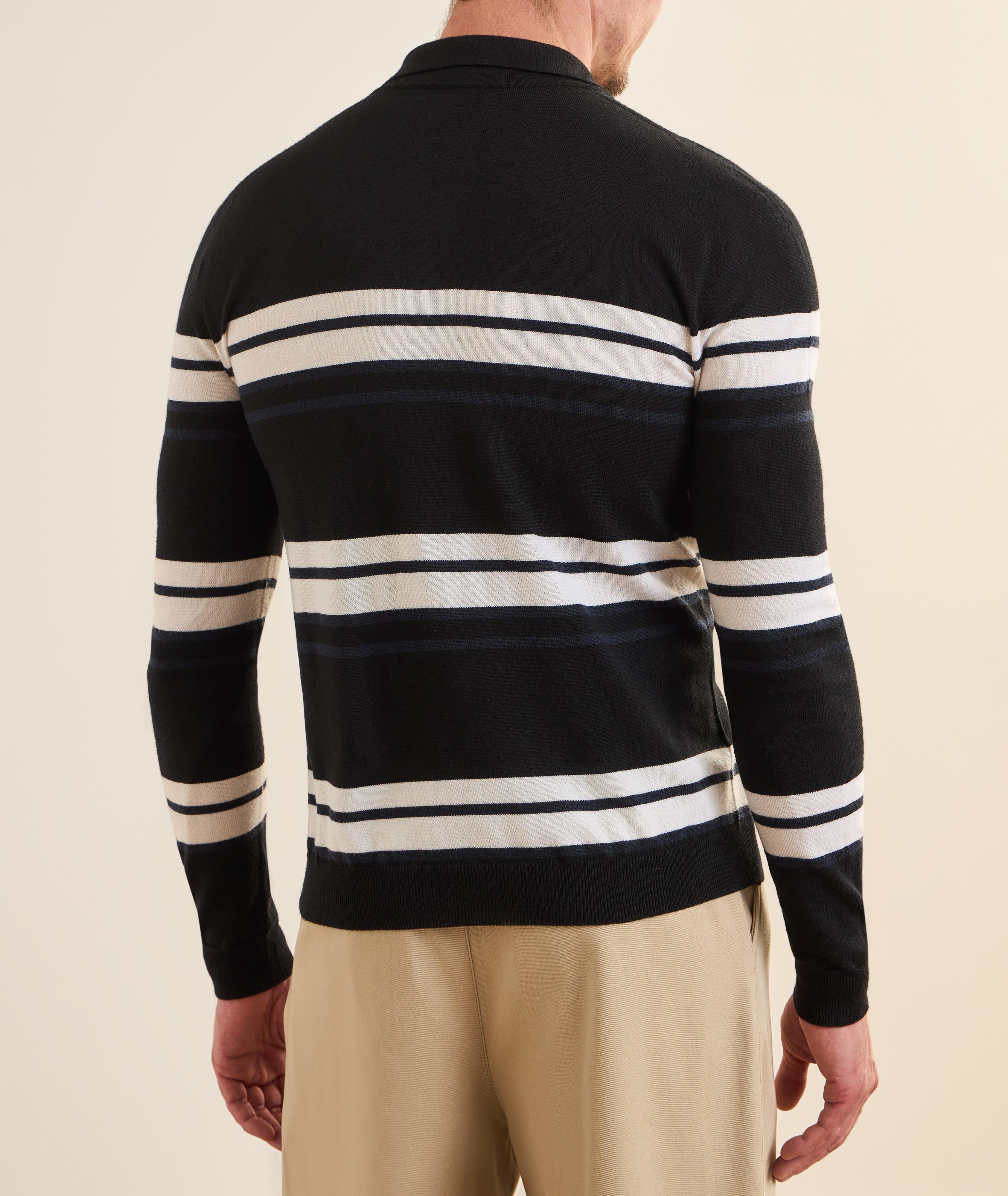 Petitot Striped Knit Polo image 2