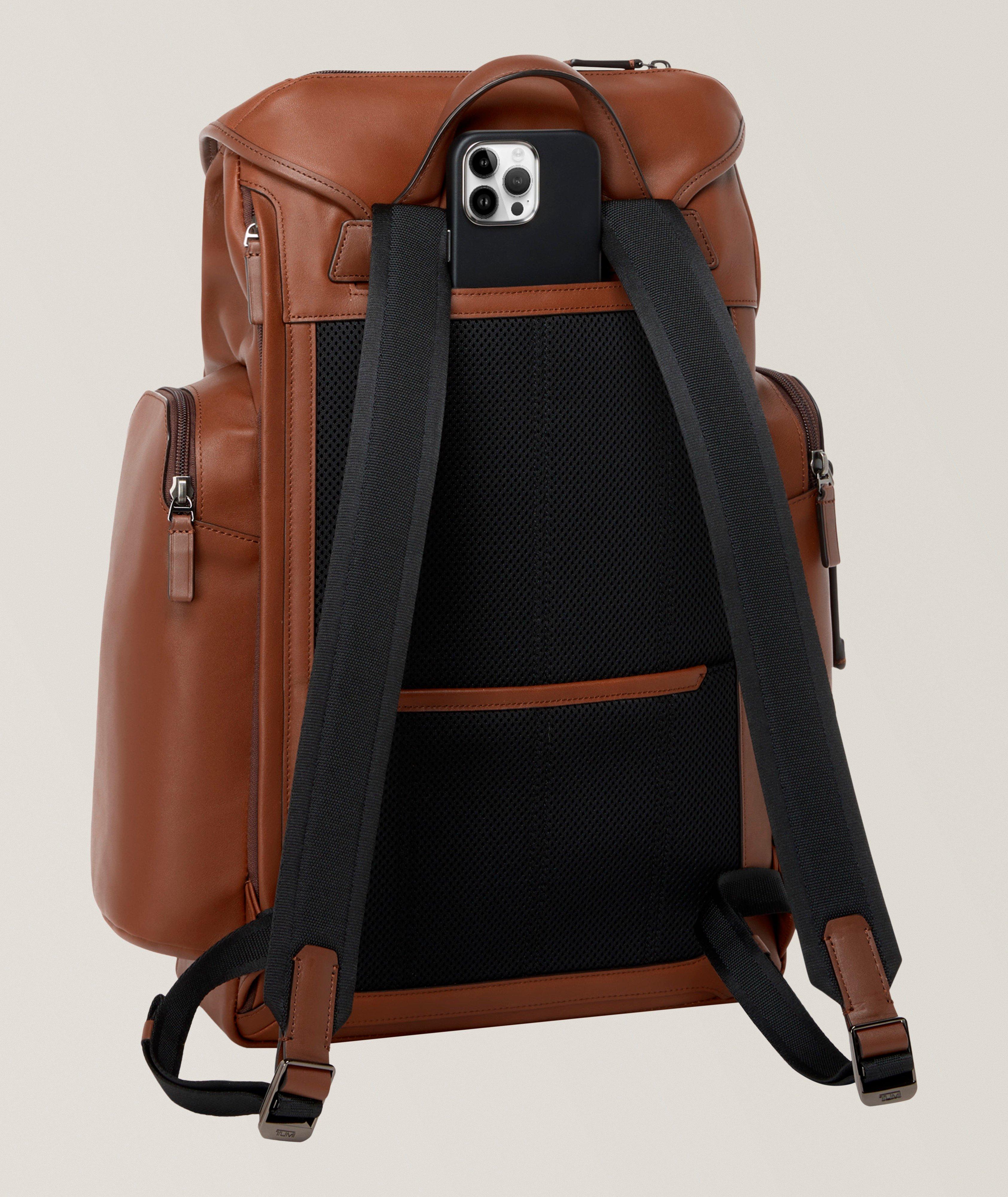 Harrison Griffen Leather Flap Backpack image 1