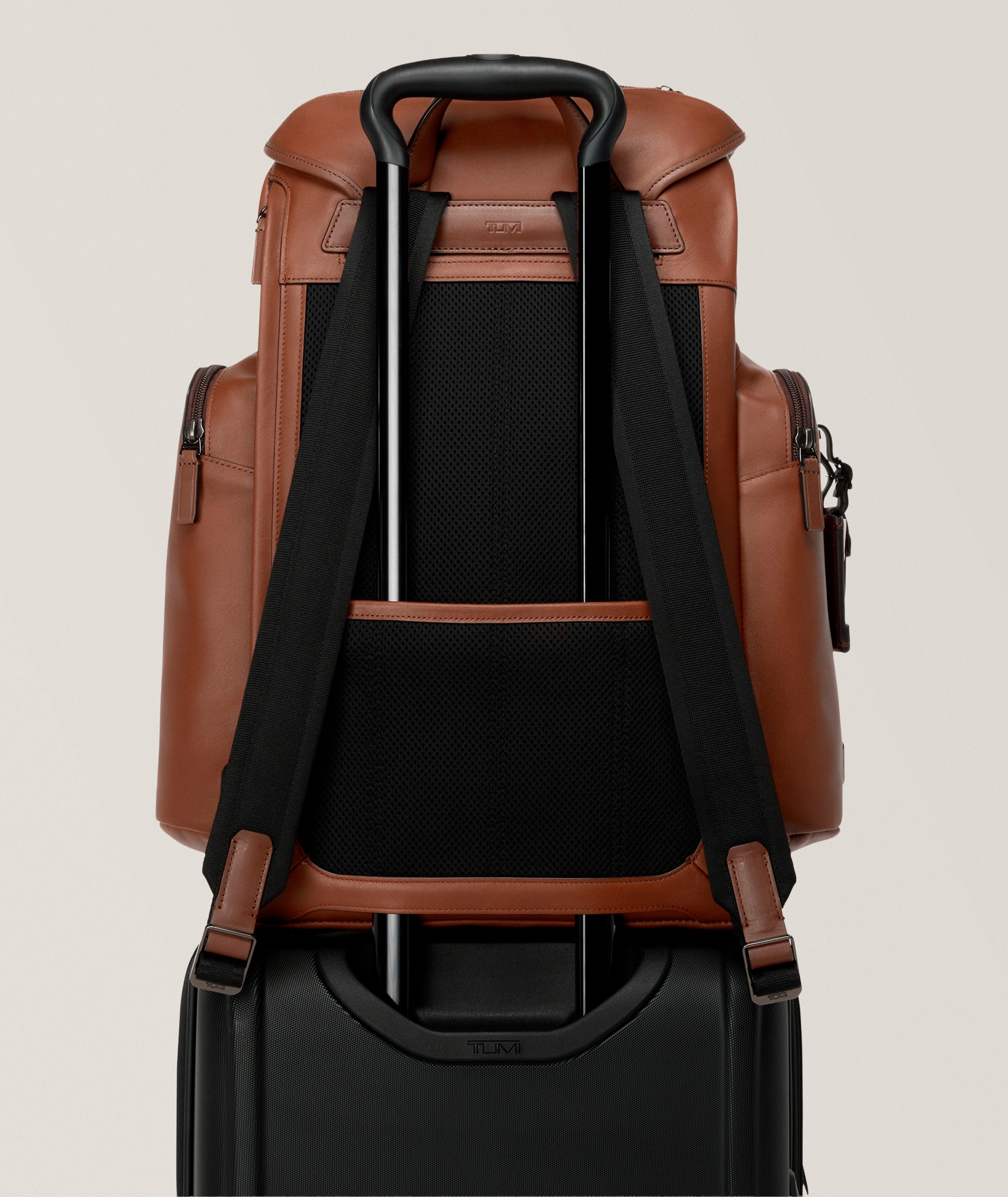 Harrison Griffen Leather Flap Backpack image 4