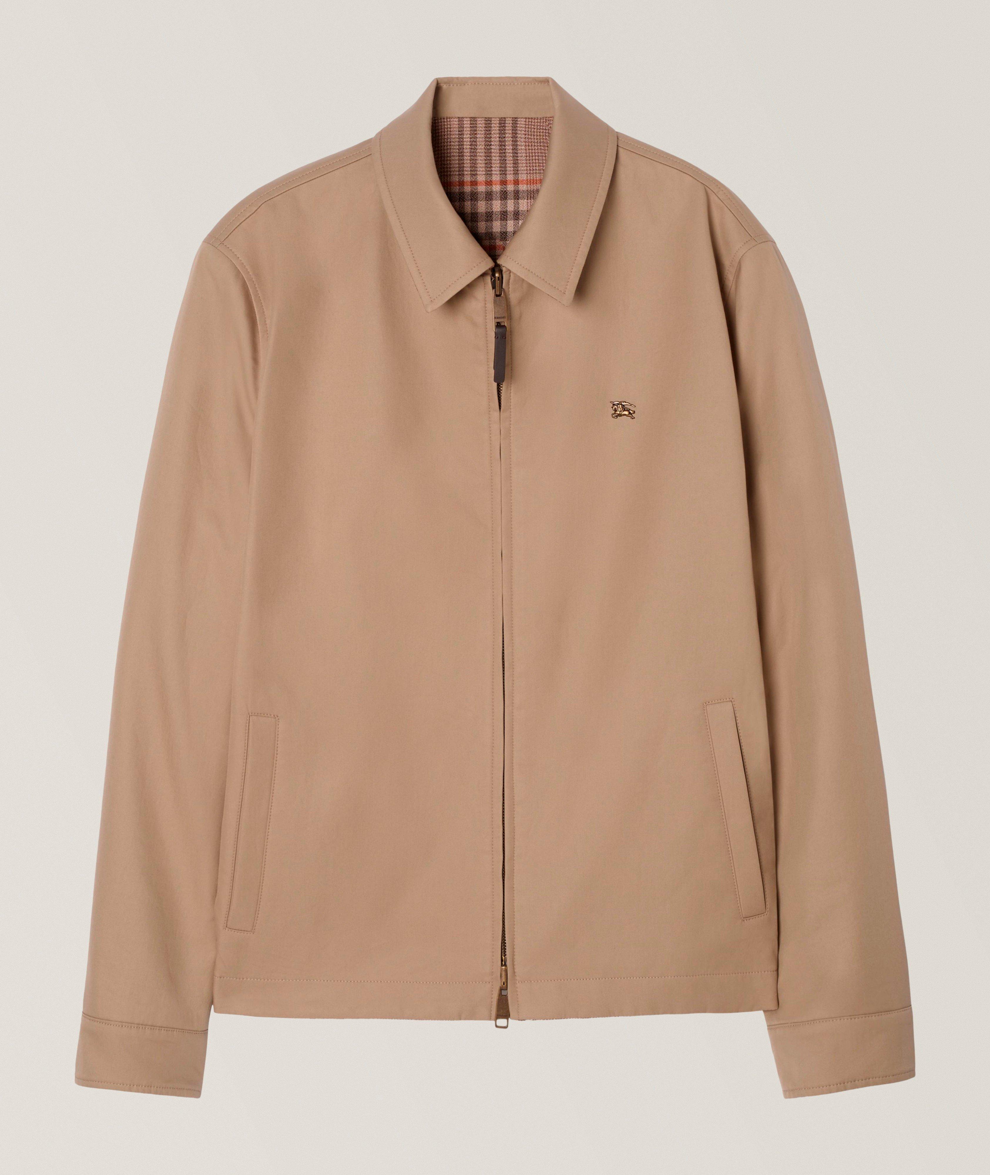 Burberry Veste Harrington Bloomsbury gabardine tropicale réversible