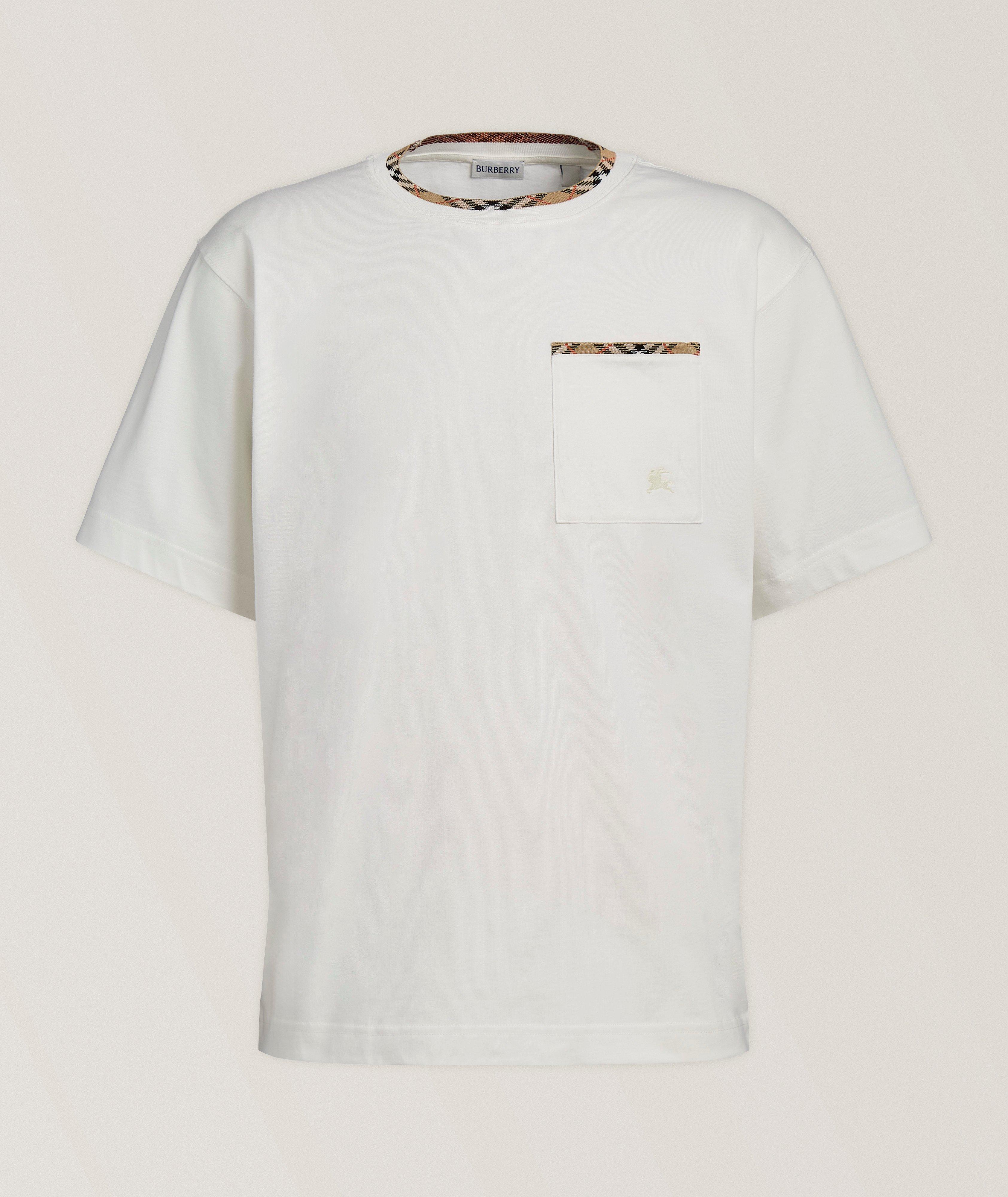 Burberry T-shirt poches liserés carreaux