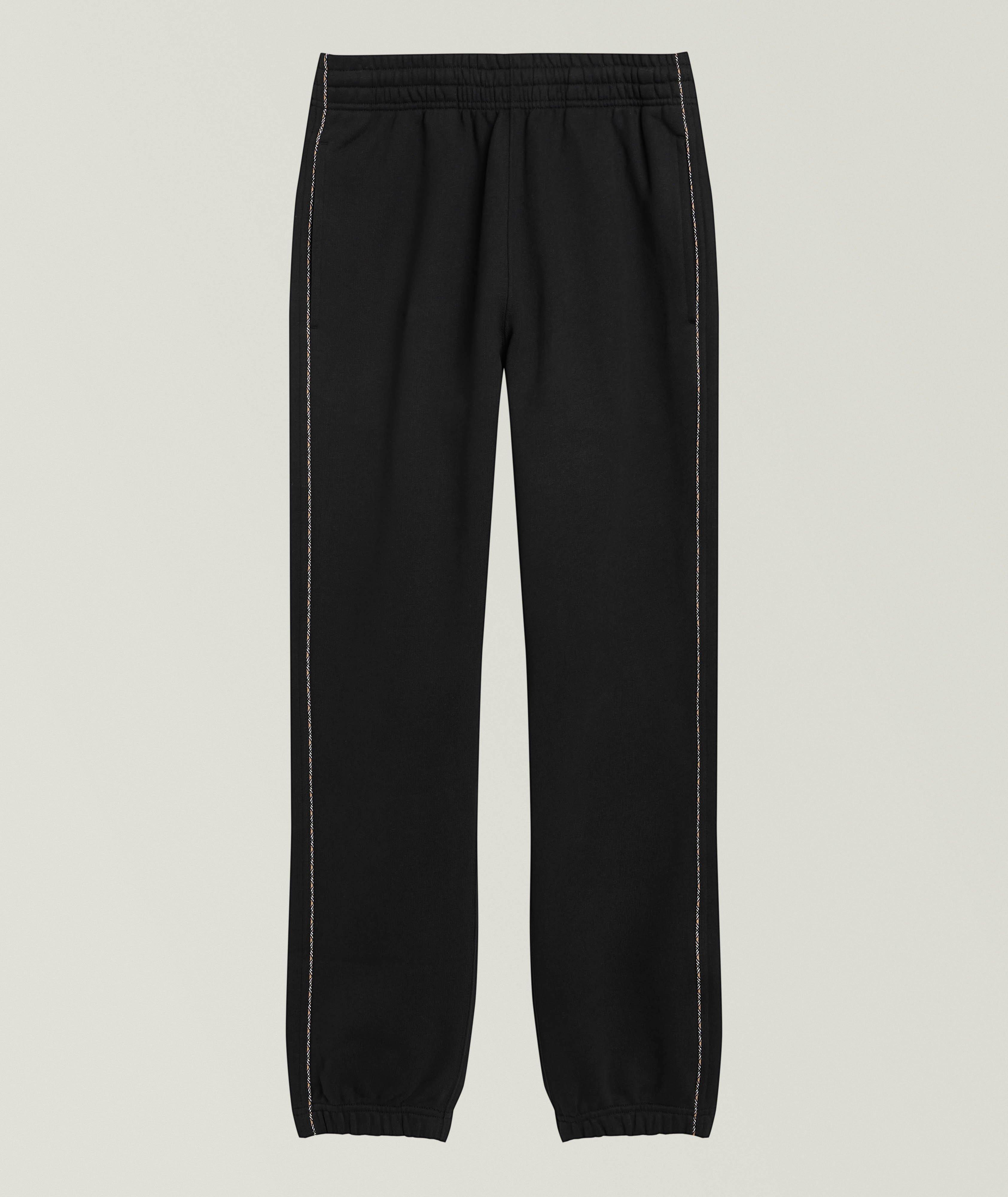 Burberry Pantalon de survêtement passepoil carreaux