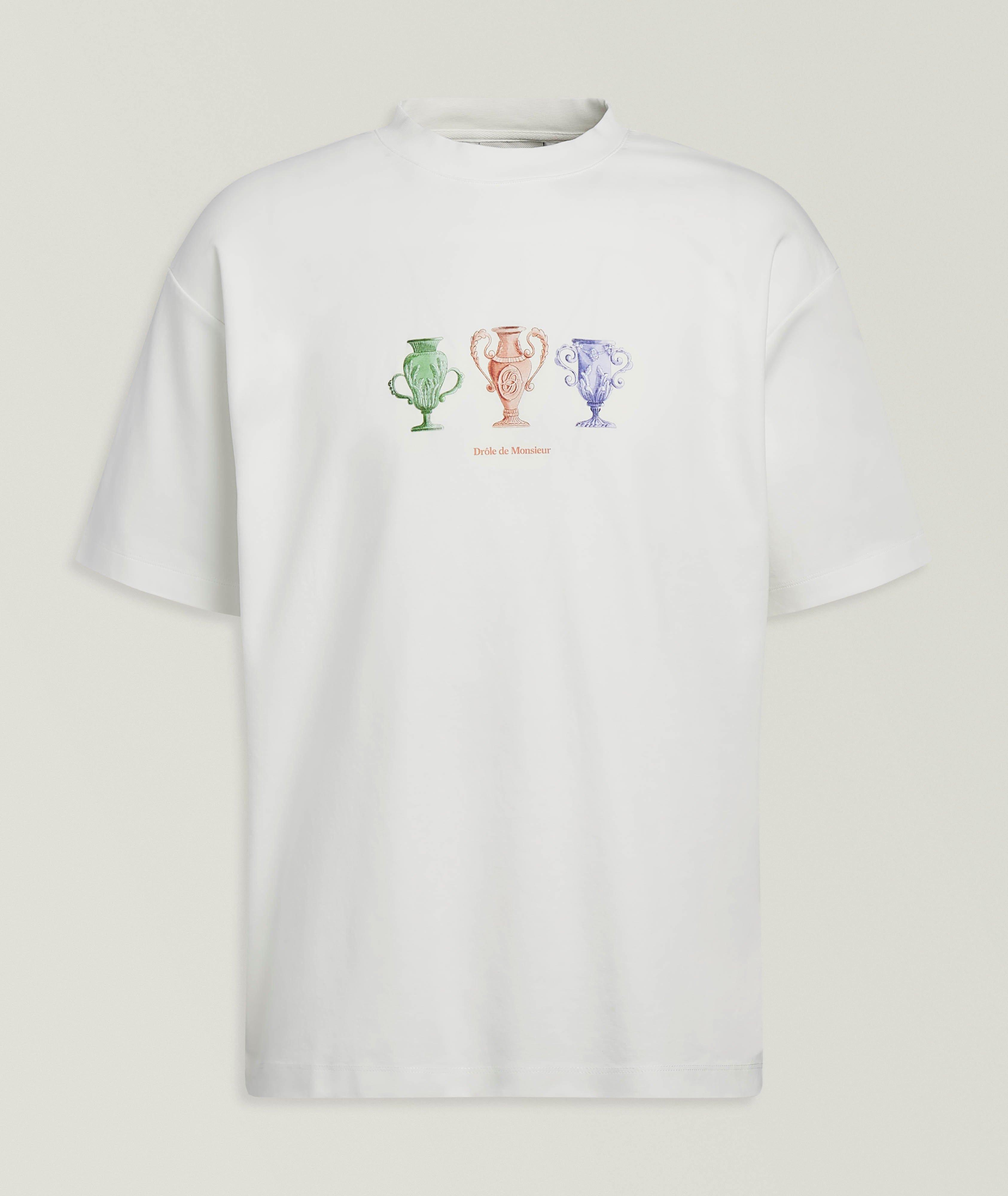 Drôle de Monsieur T-shirt coton imprimé-vase