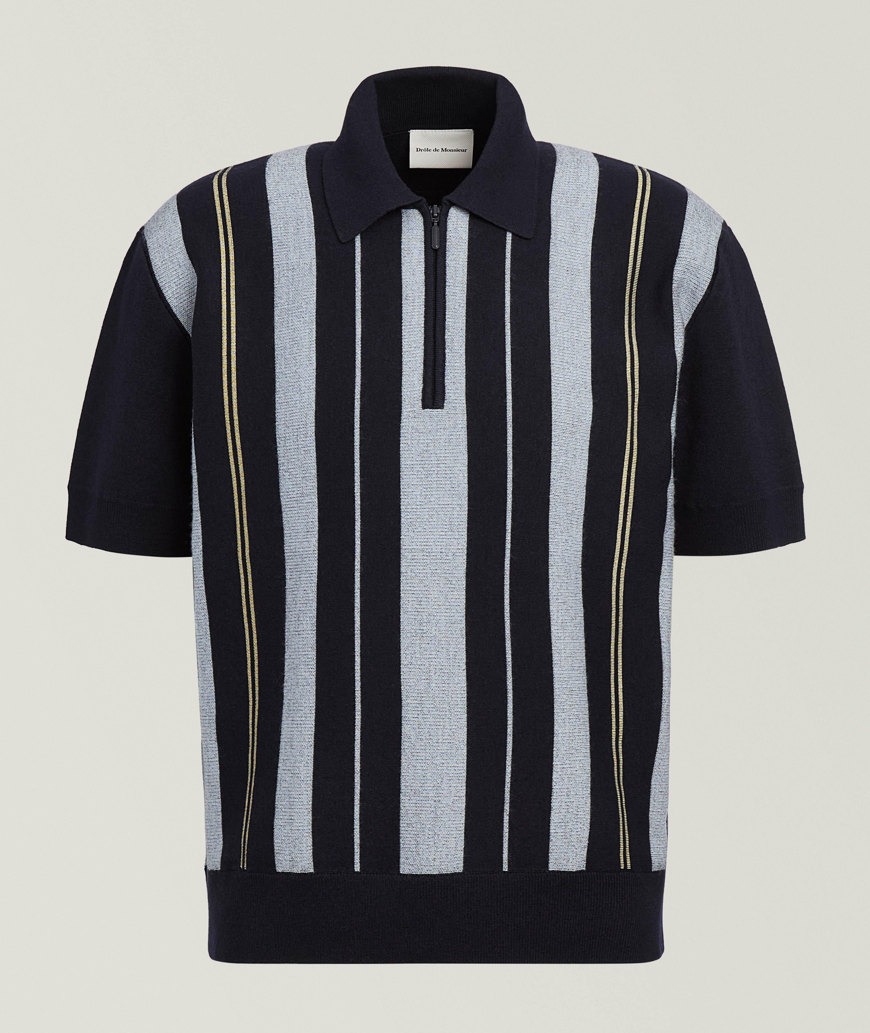 Drôle de Monsieur Polo tricot laine-mélange rayé