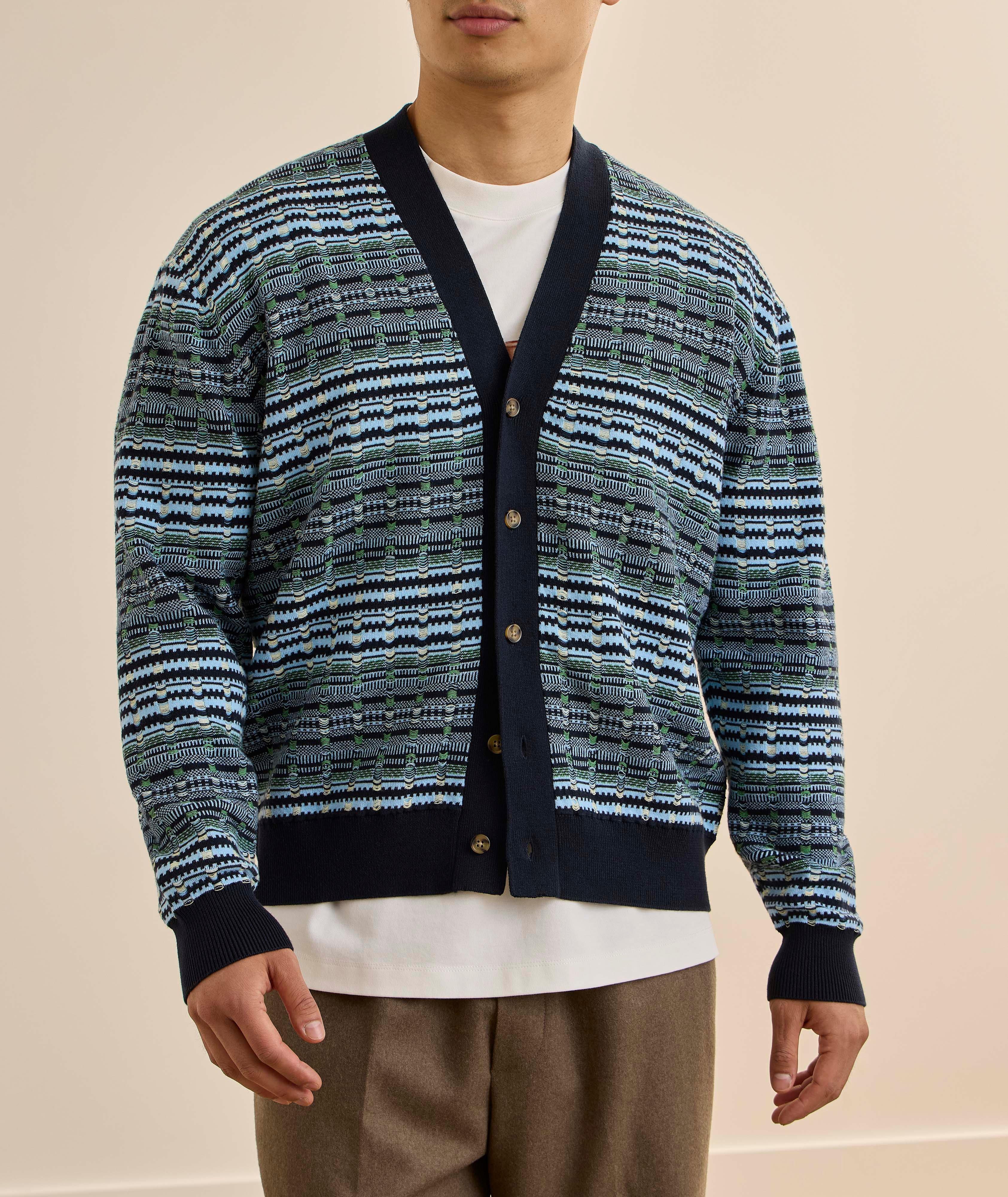 Cardigan tricot abstraite image 1