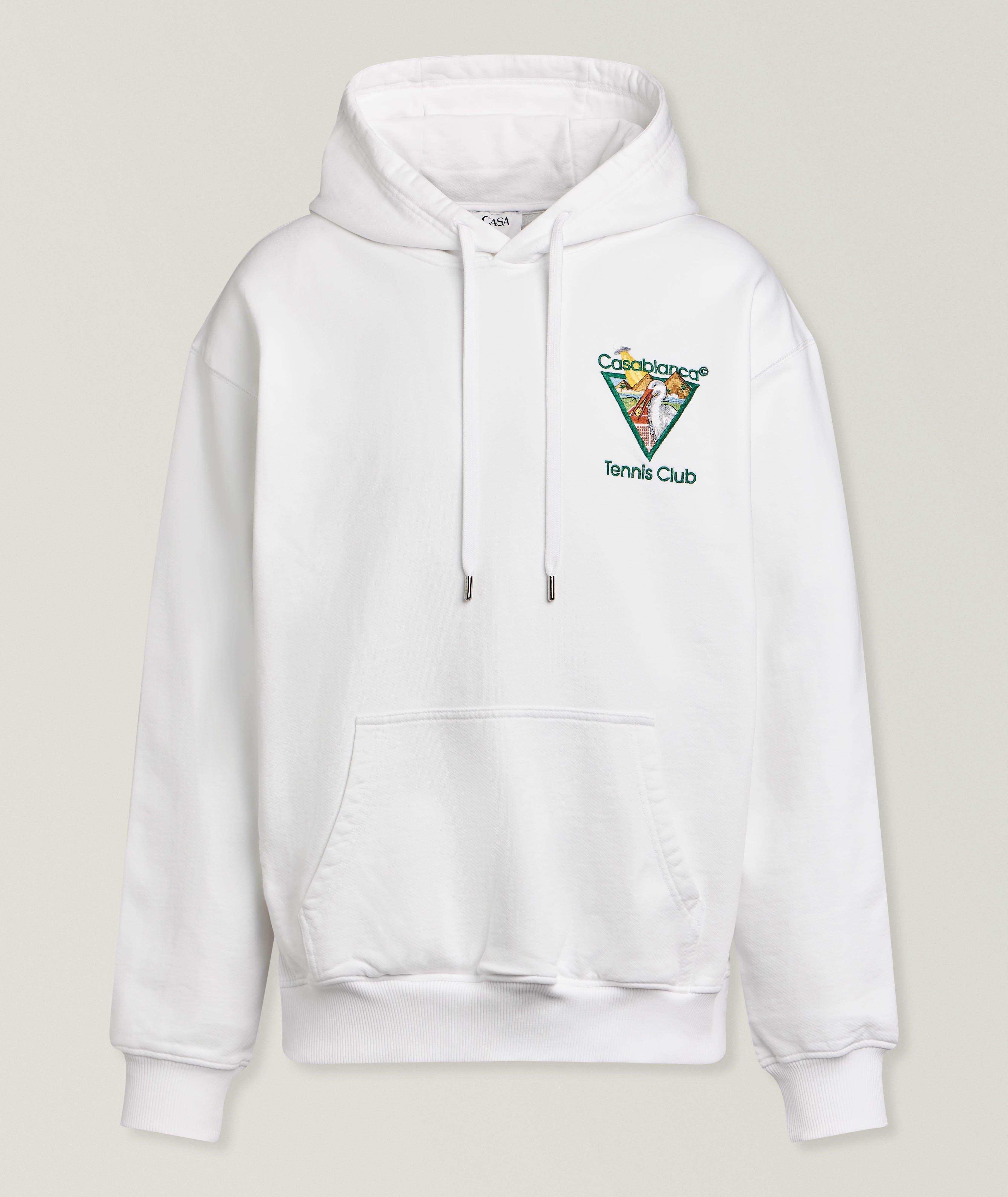 Casablanca Sweatshirt à capuche emblème club tennis