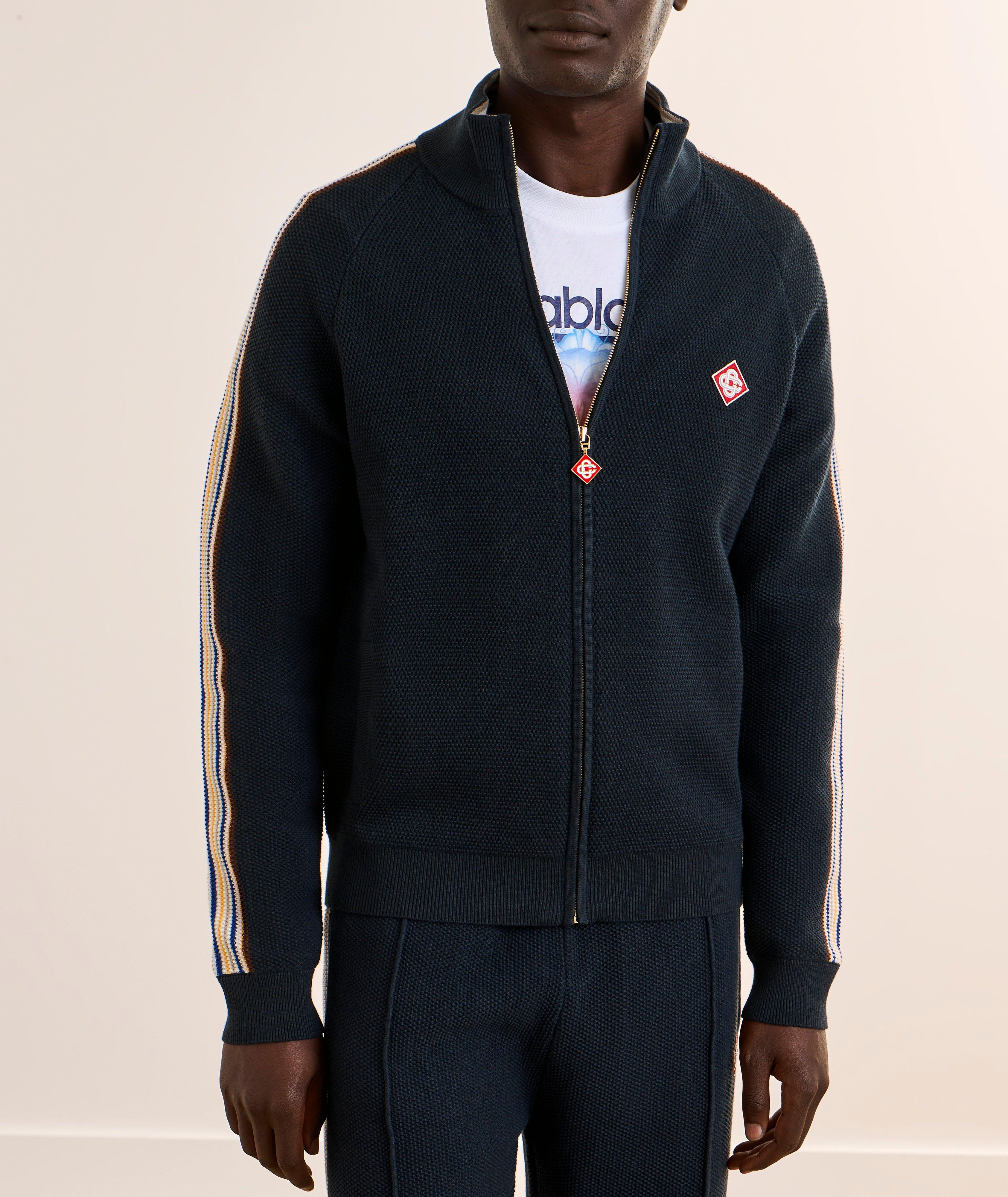 CASA NVY MLTI TRIM KNIT TRACK JKT image 1