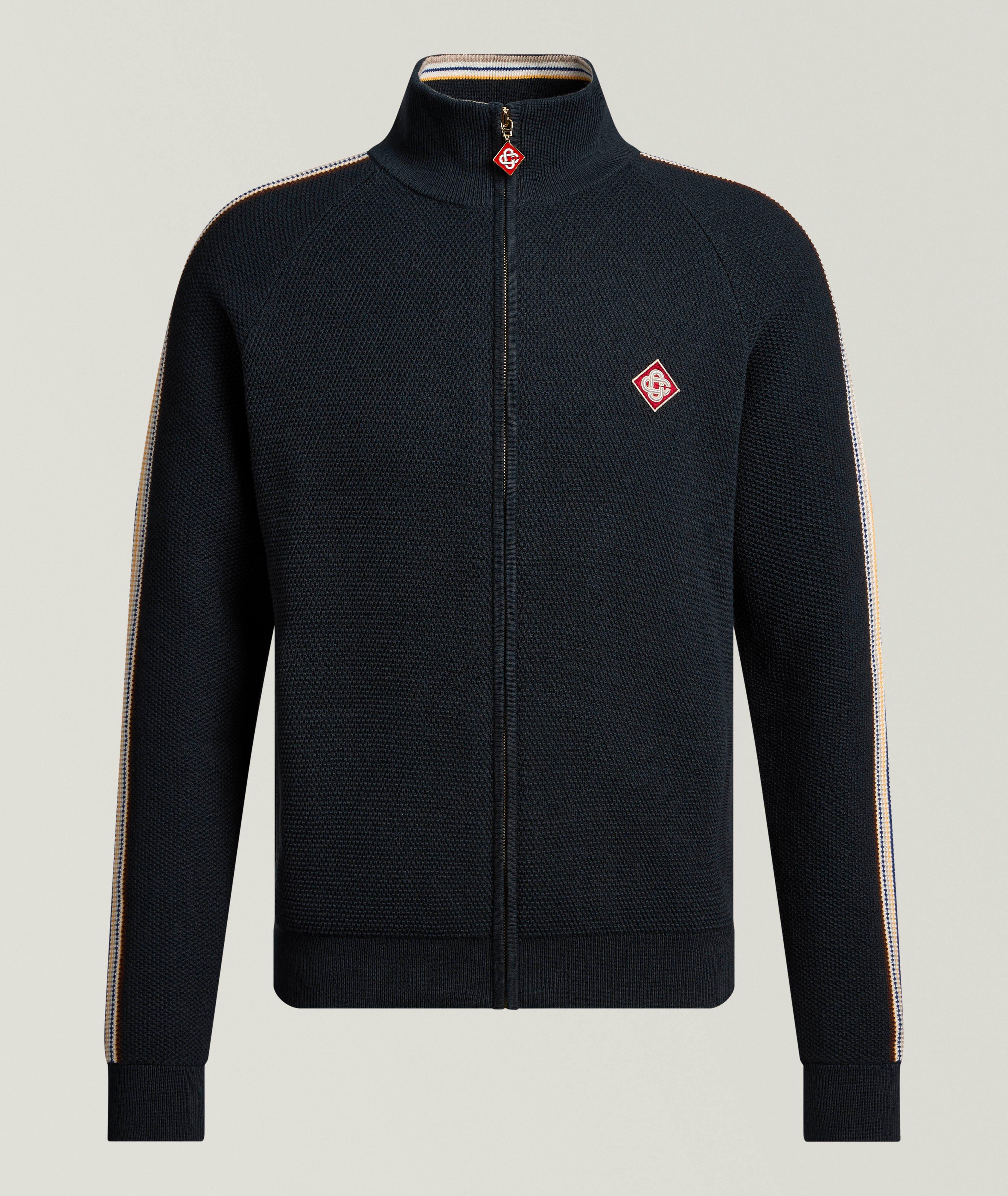 CASA NVY MLTI TRIM KNIT TRACK JKT image 0