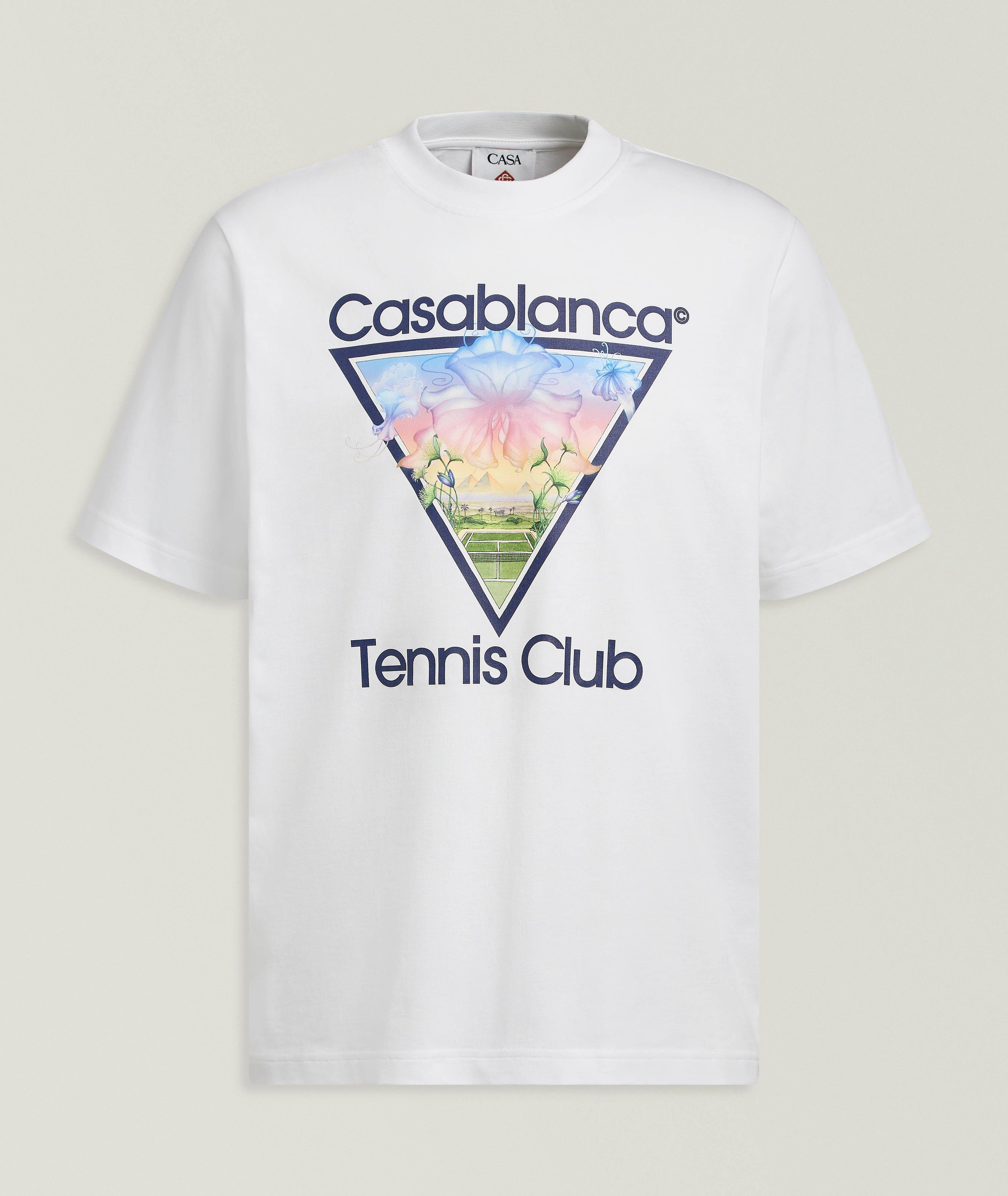 Casablanca CASA SS WHT TENNIS TEE