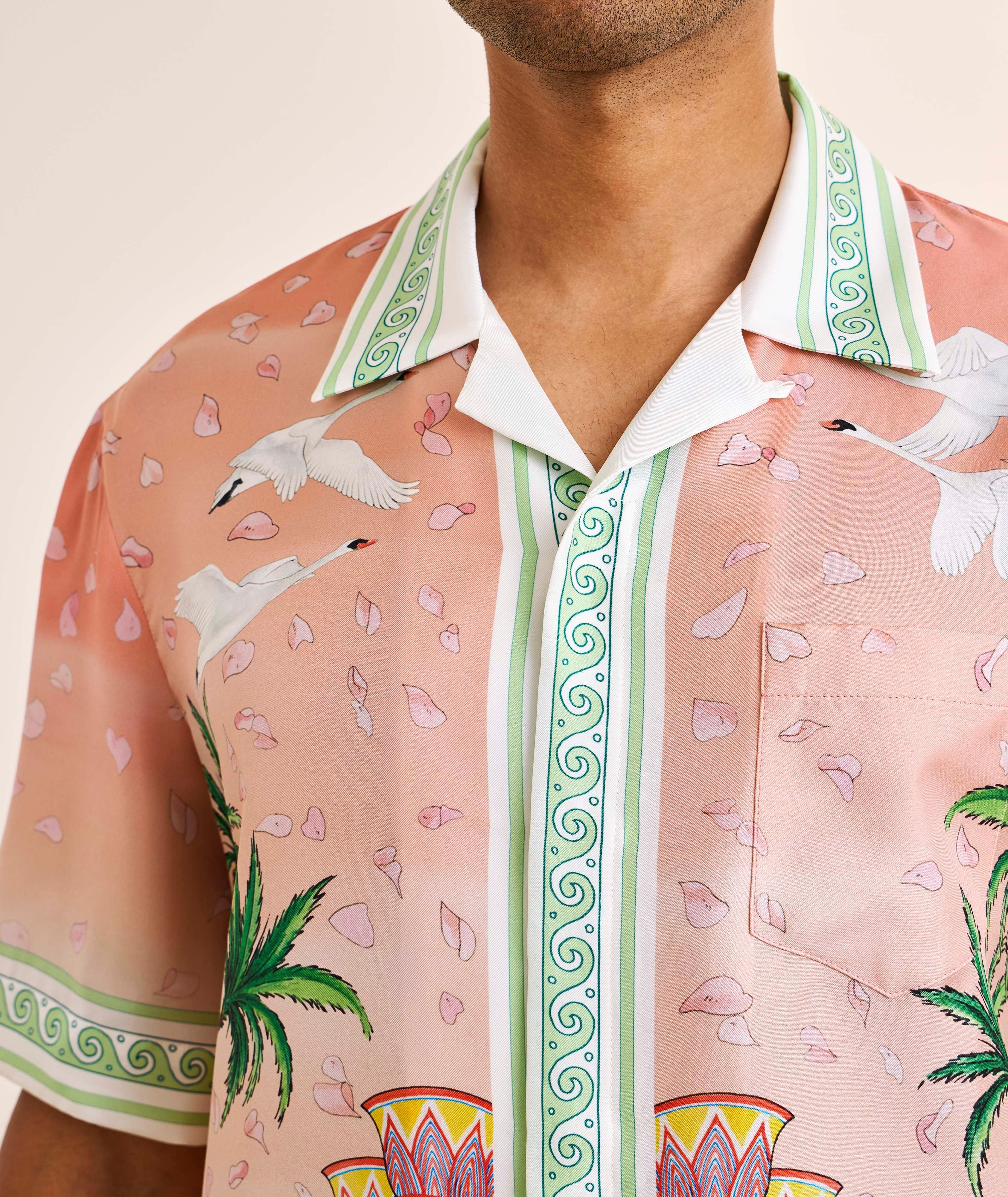 Casablanca Ethereal Silk Pocket Camp Shirt | Casual Shirts | Harry