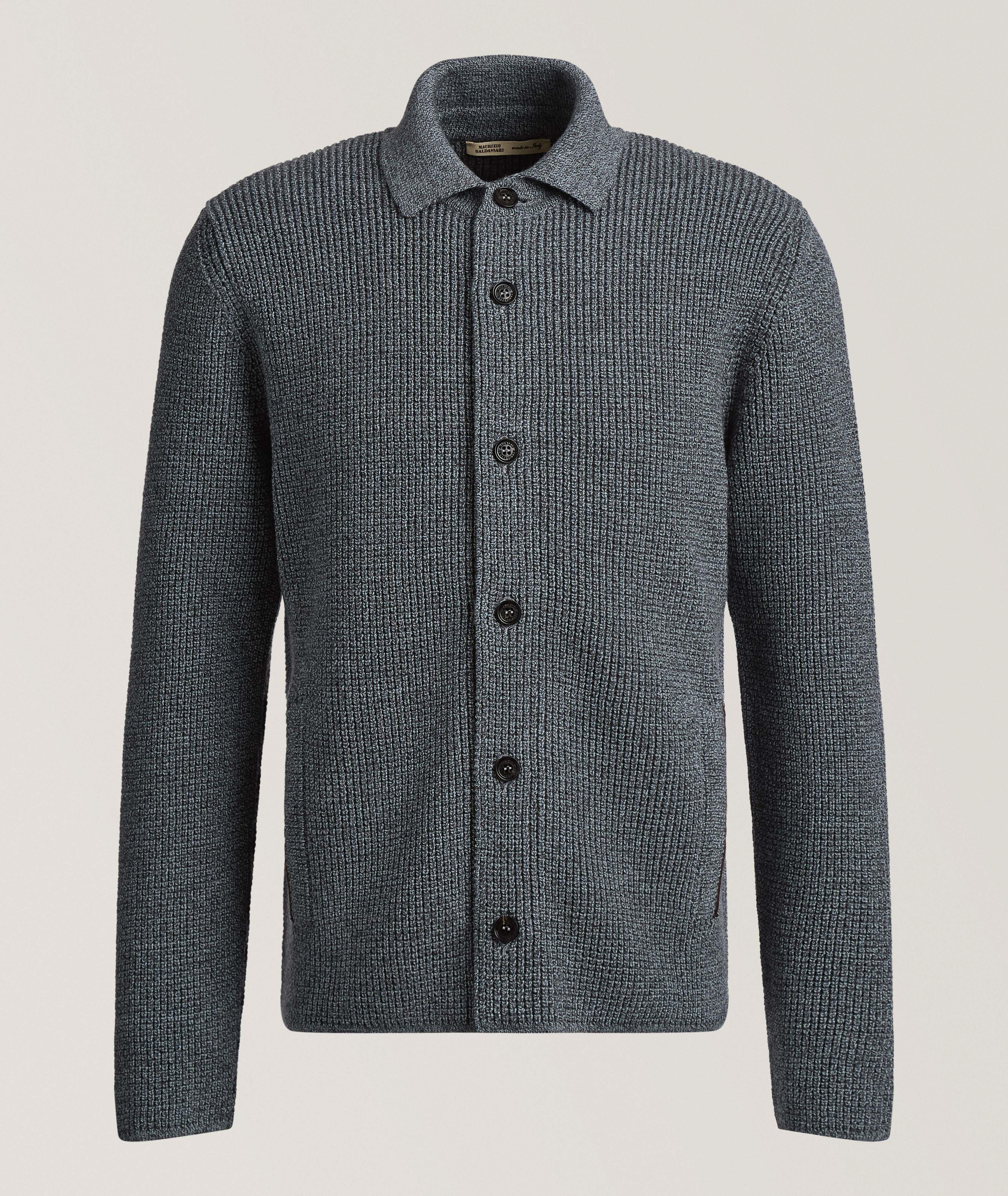 Maurizio Baldassari Milano Stitch Virgin Wool Overshirt
