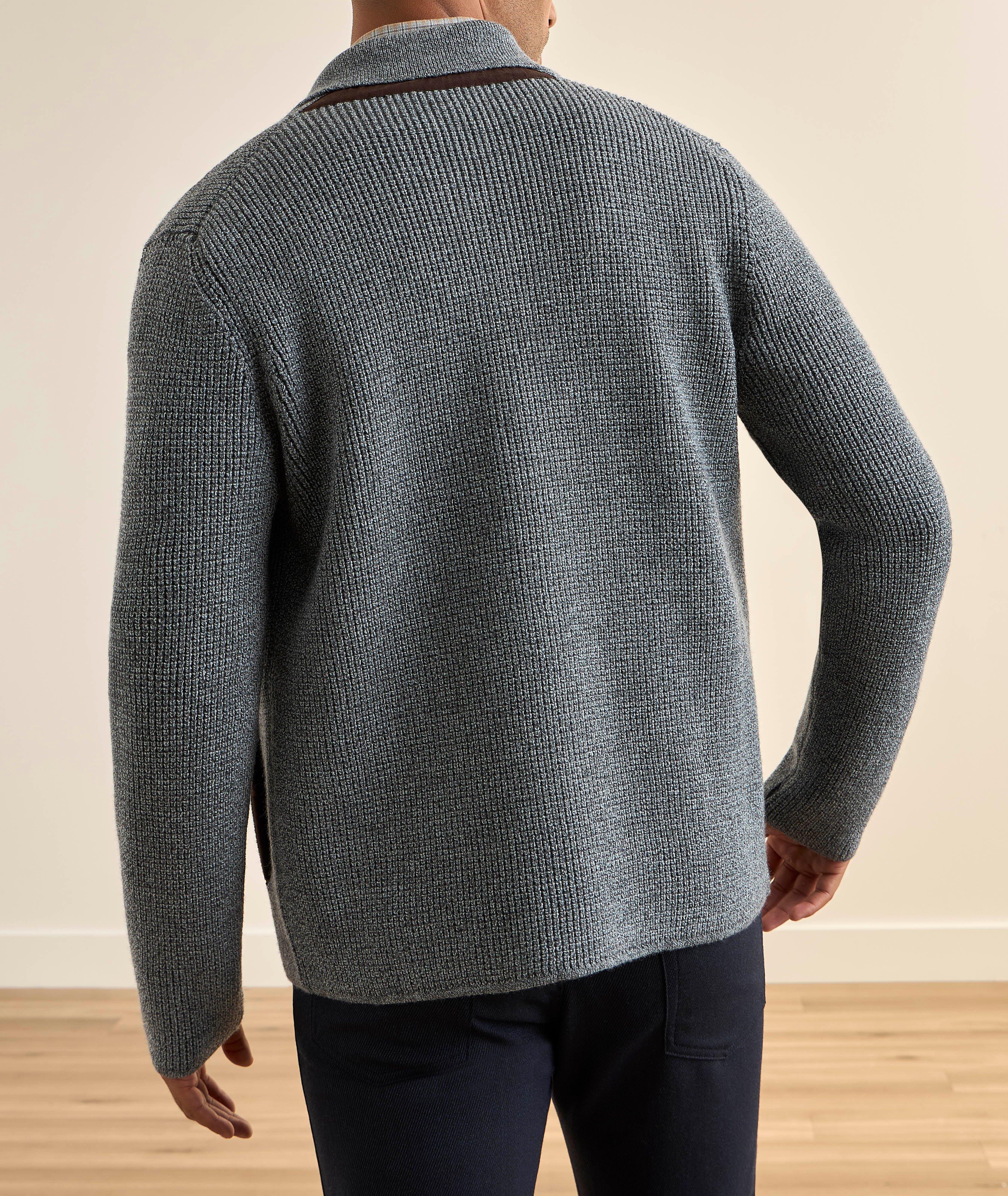 Milano Stitch Virgin Wool Overshirt image 2