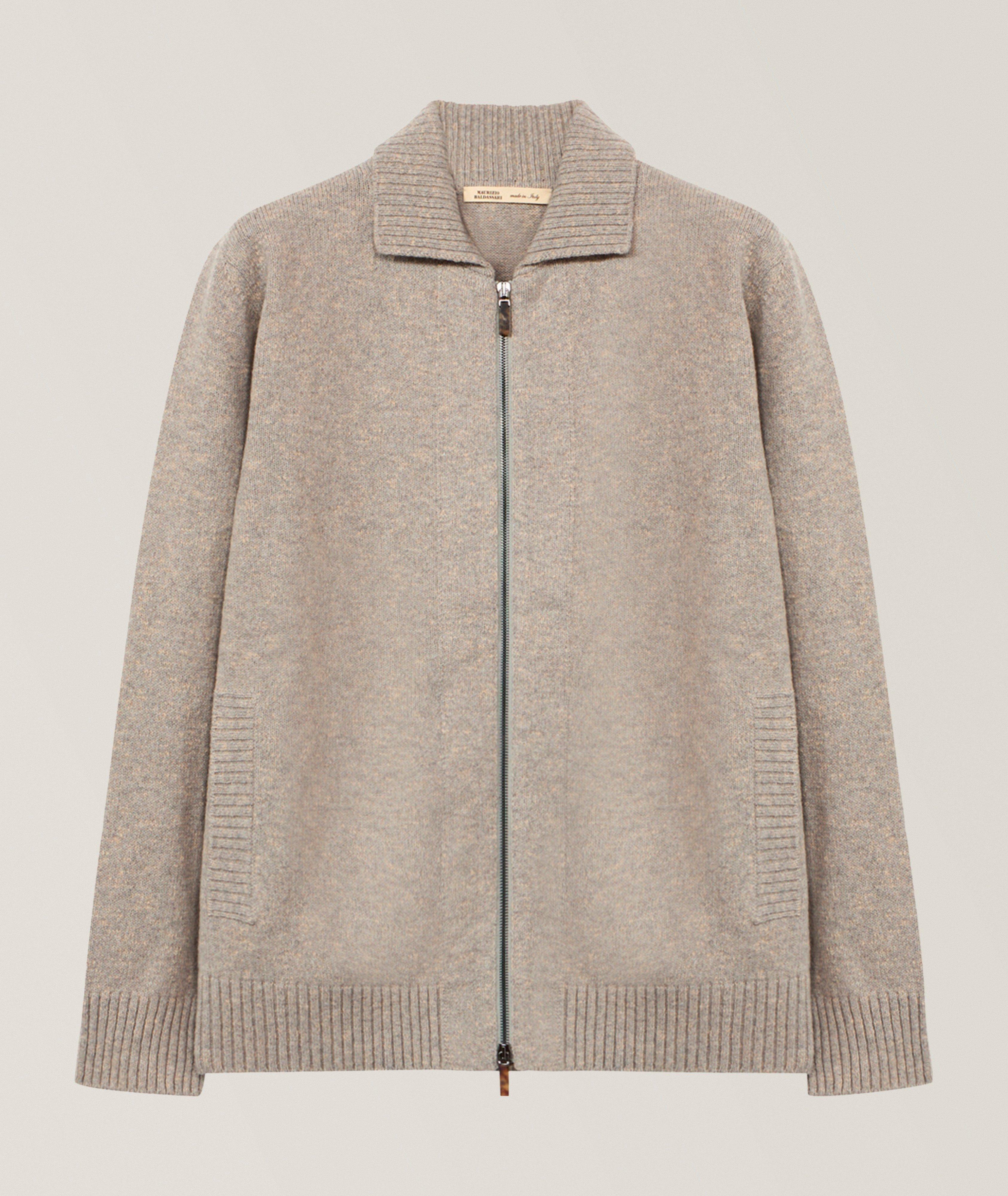 Maurizio Baldassari Pull zippé laine vierge-mélange mouliné