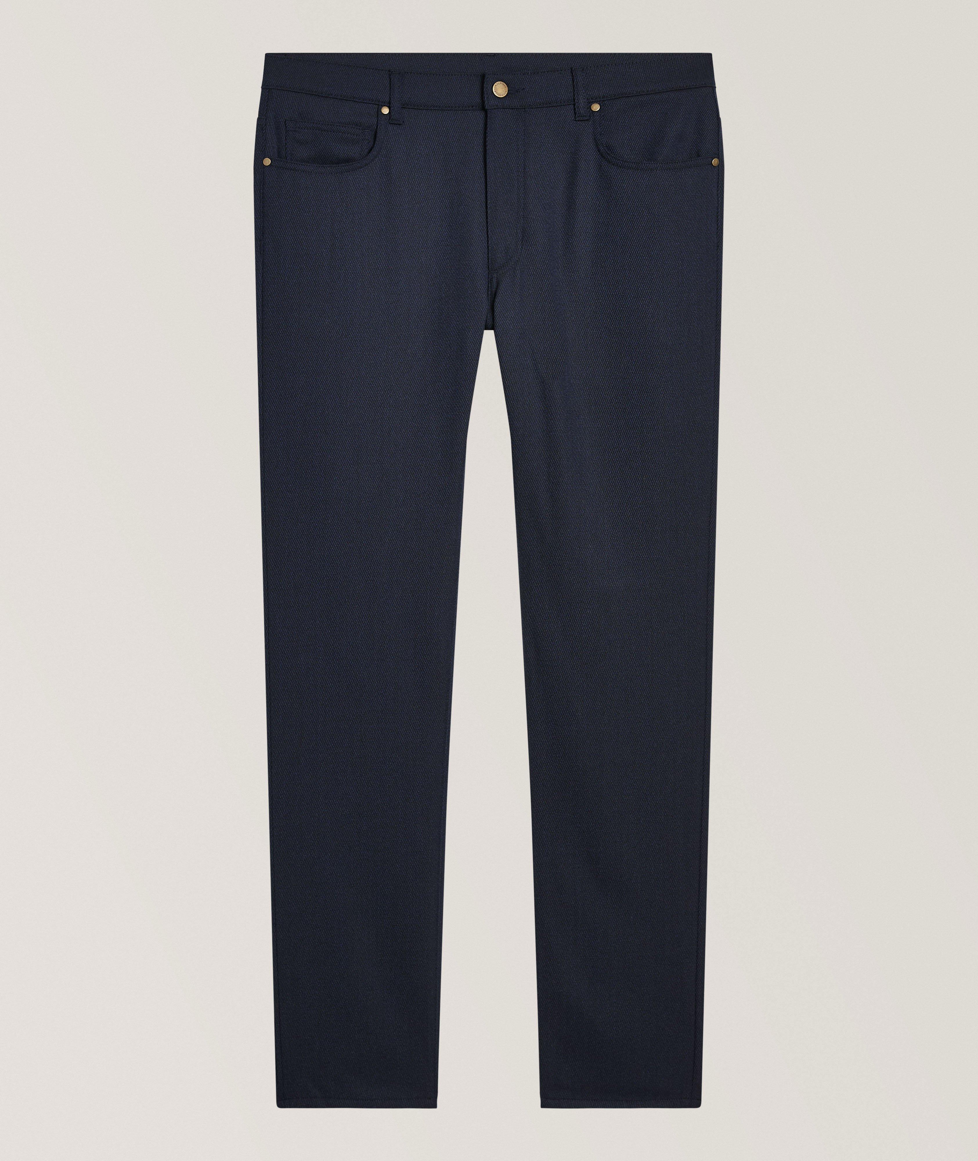 Maurizio Baldassari Treves Stretch-Wool Five-Pocket Pants