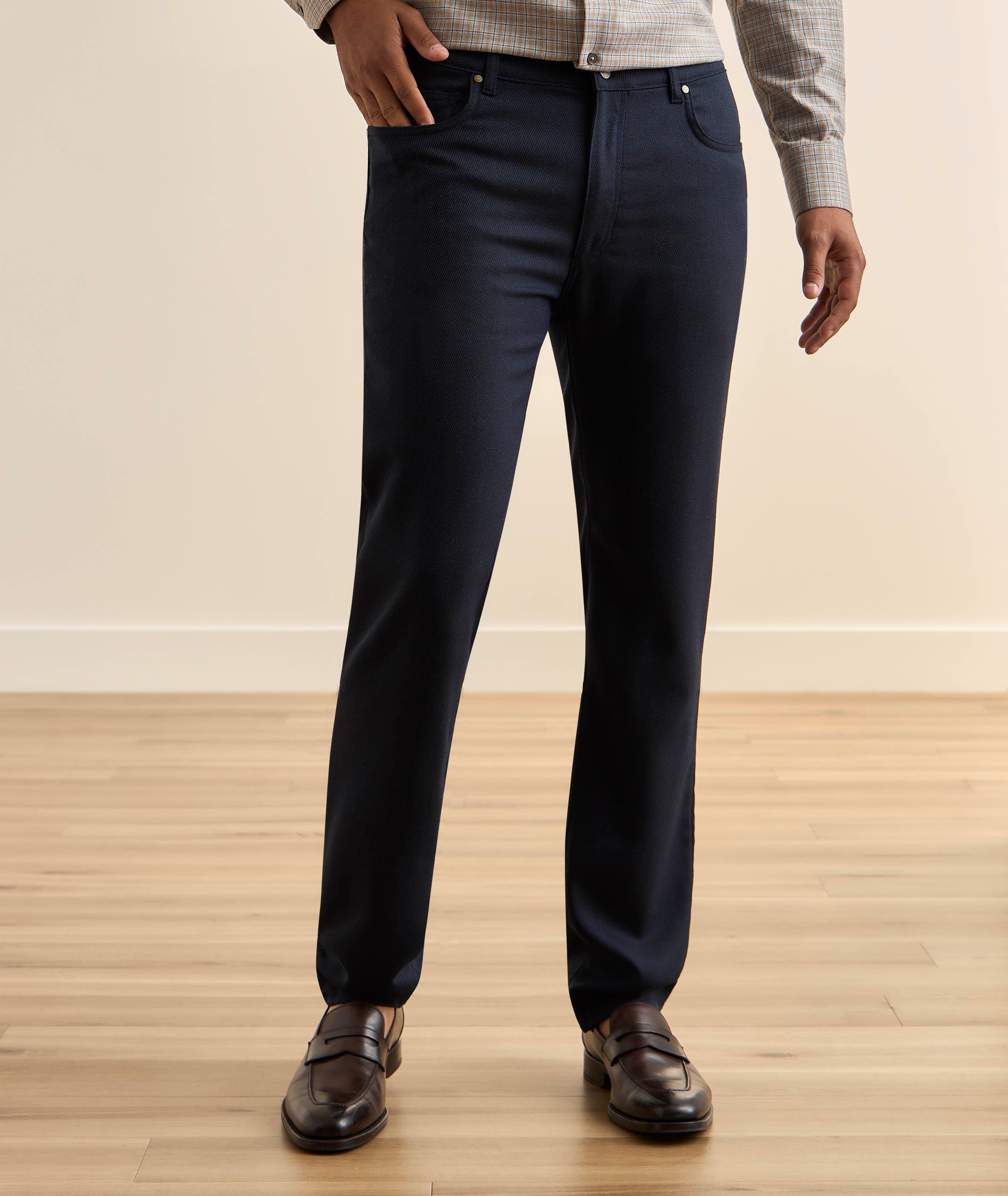 Treves Stretch-Wool Five-Pocket Pants image 2