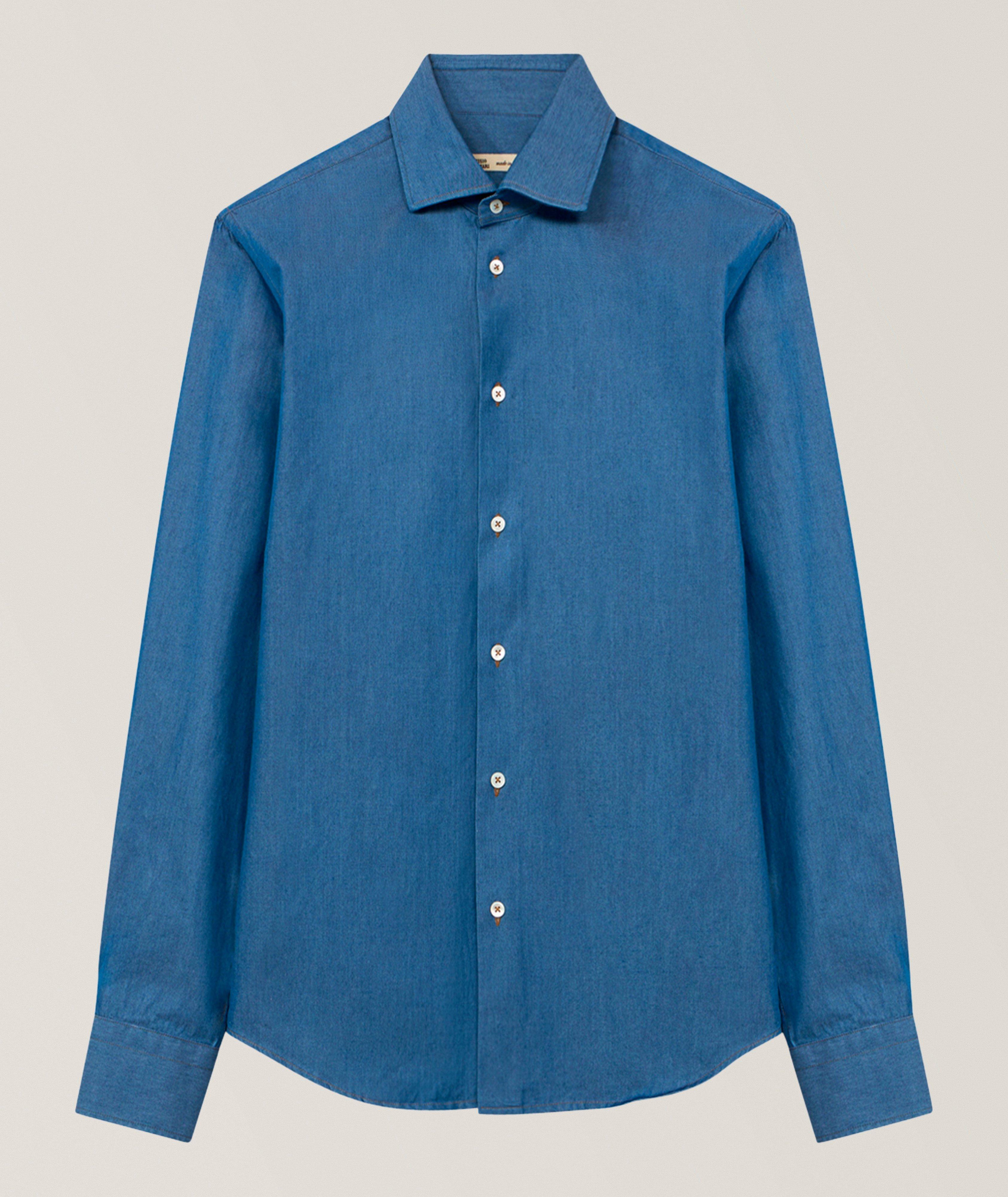 Maurizio Baldassari Cotton Chambray Shirt